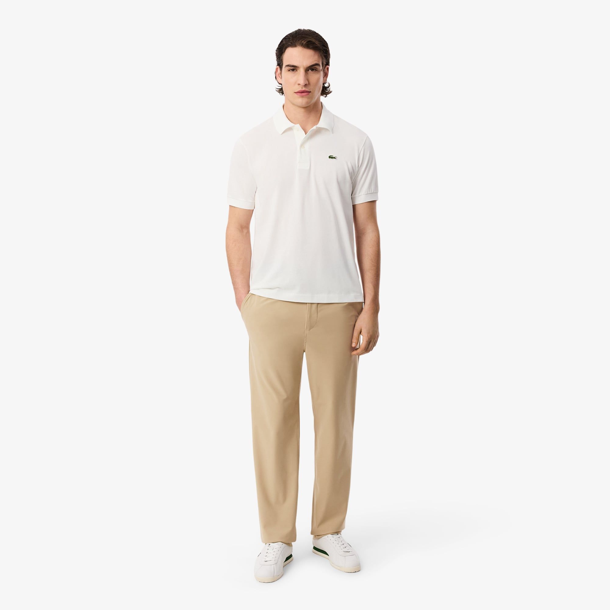 Quần Chino Công Sở Lacoste Nam Ống Suông Co Giãn