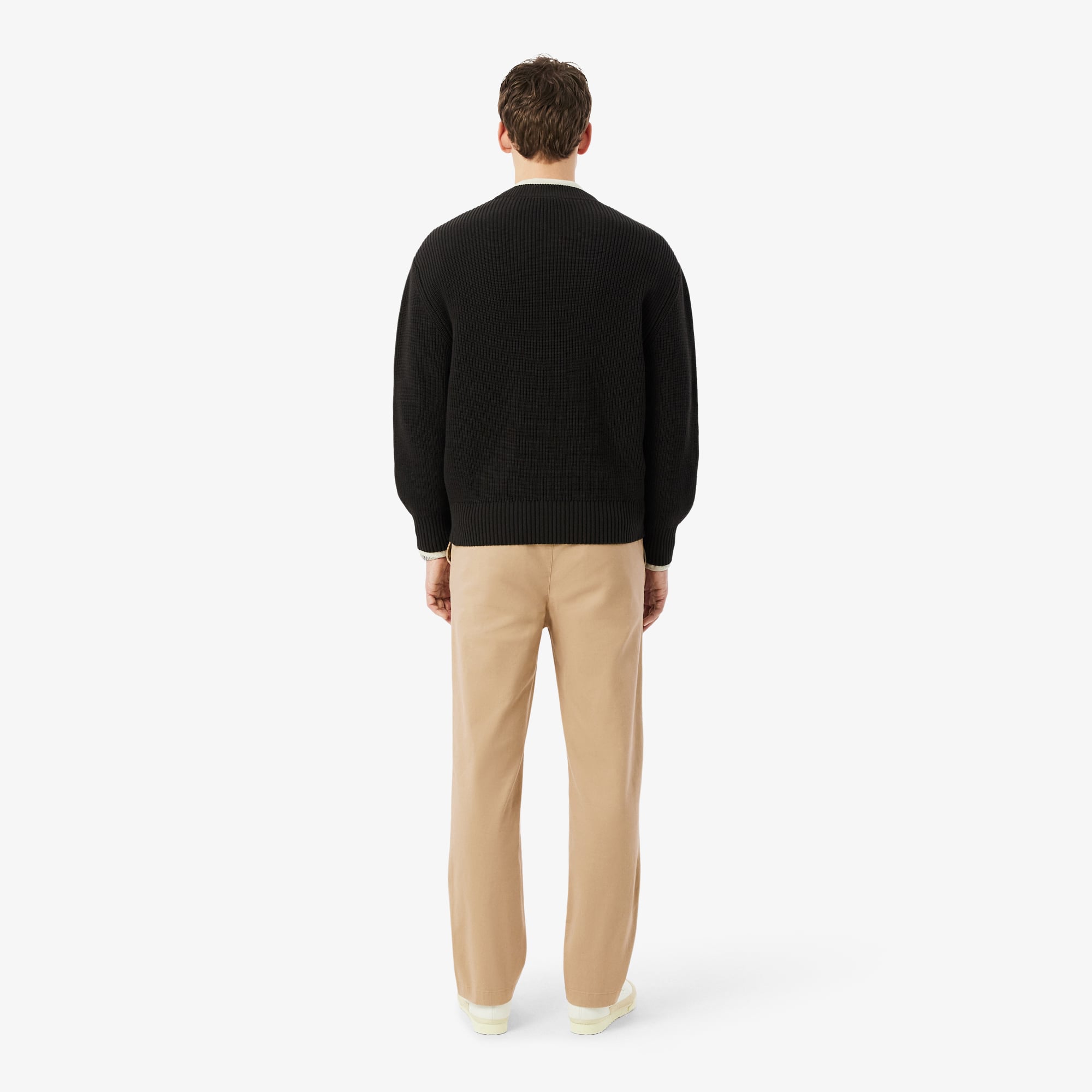 Quần Chino Dài Lacoste Nam Ống Suông Chất Liệu Cotton Twill