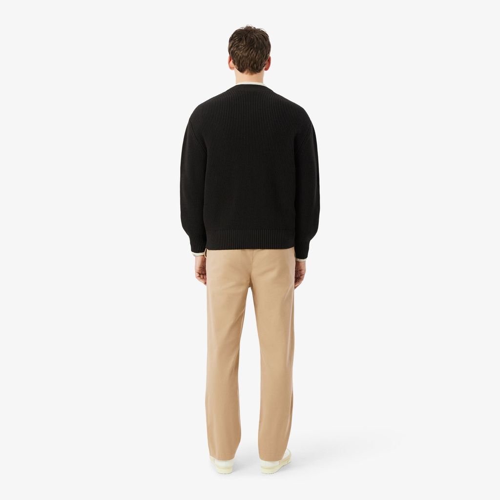 Quần Chino Dài Lacoste Nam Ống Suông Chất Liệu Cotton Twill
