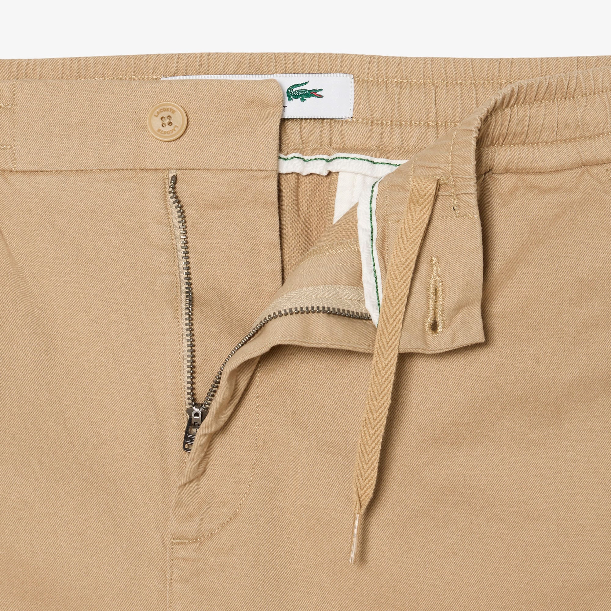 Quần Chino Dài Lacoste Nam Ống Suông Chất Liệu Cotton Twill