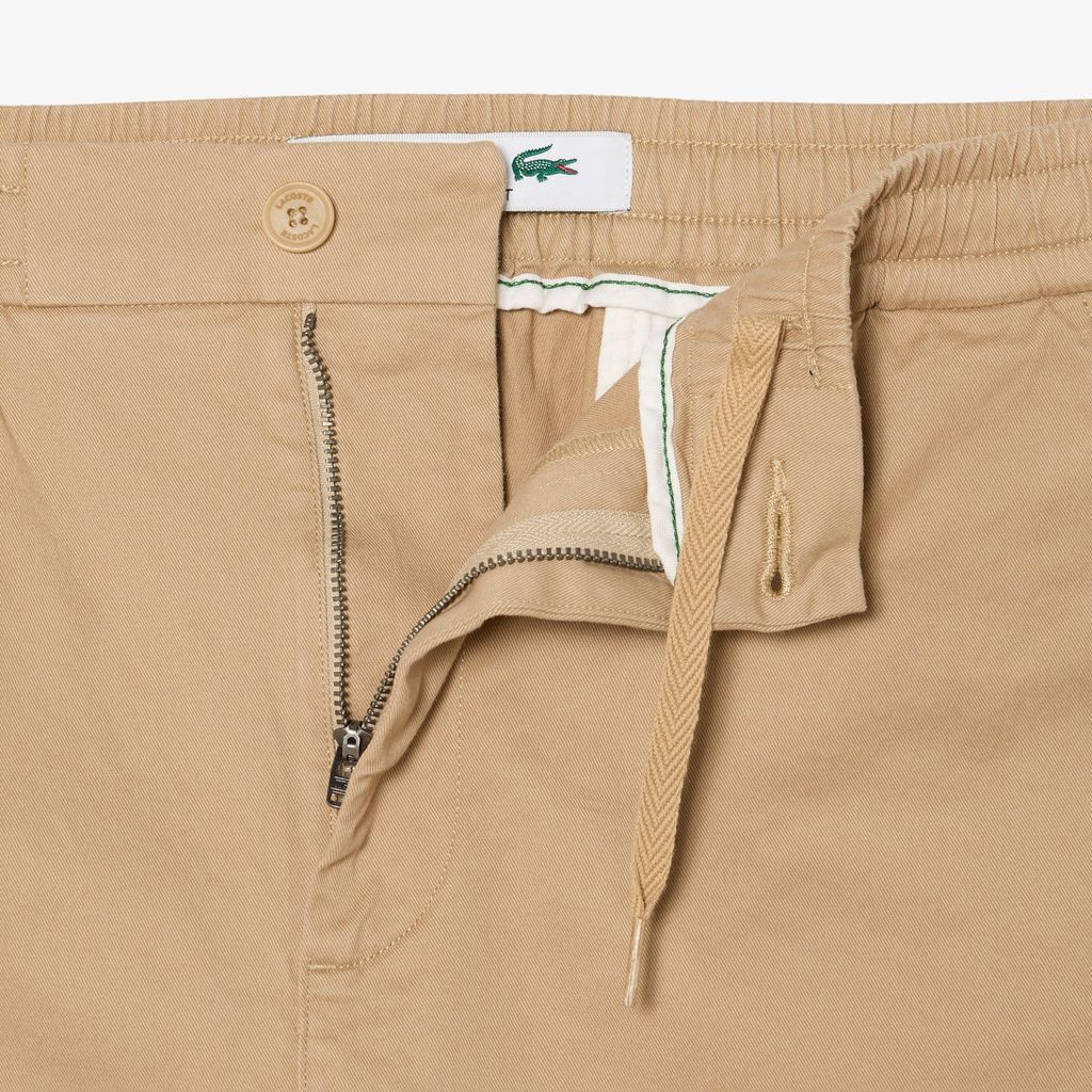 Quần Chino Dài Lacoste Nam Ống Suông Chất Liệu Cotton Twill