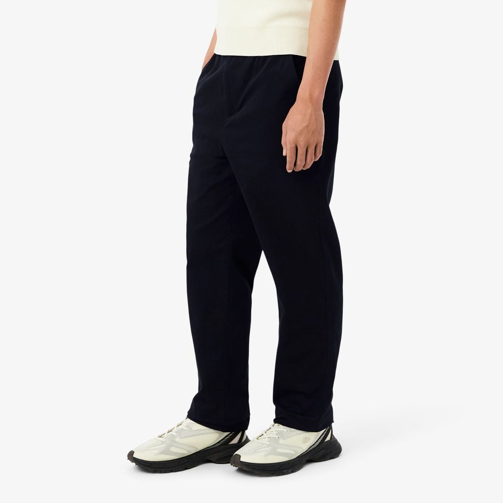 Quần Chino Dài Lacoste Nam Ống Suông Chất Liệu Cotton Twill