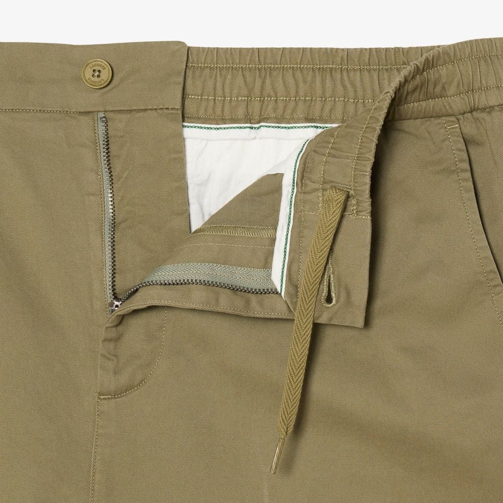 Quần Chino Dài Lacoste Nam Ống Suông Chất Liệu Cotton Twill
