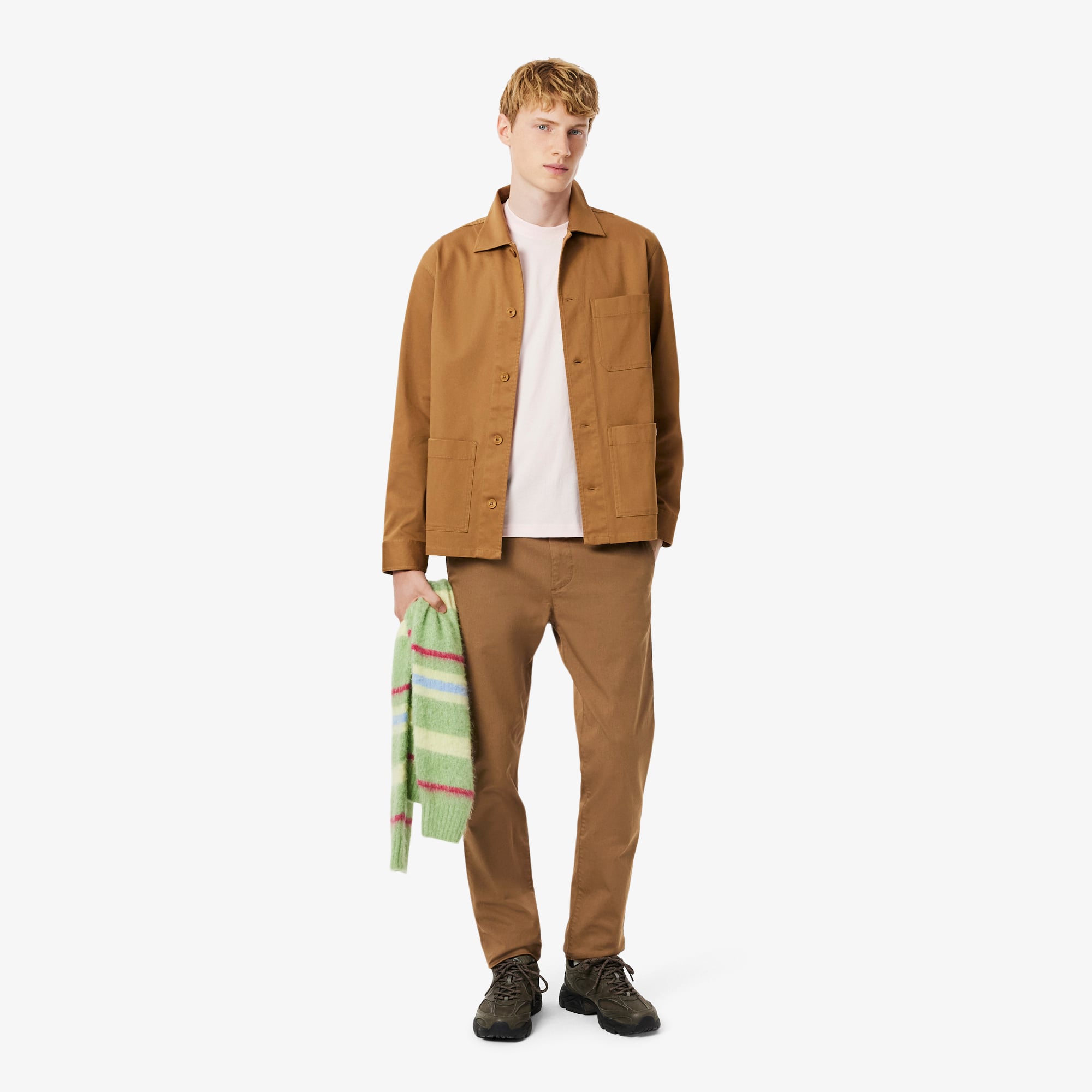 Quần Dài Lacoste Nam Ôm Dáng Chất Liệu Cotton Co Dãn