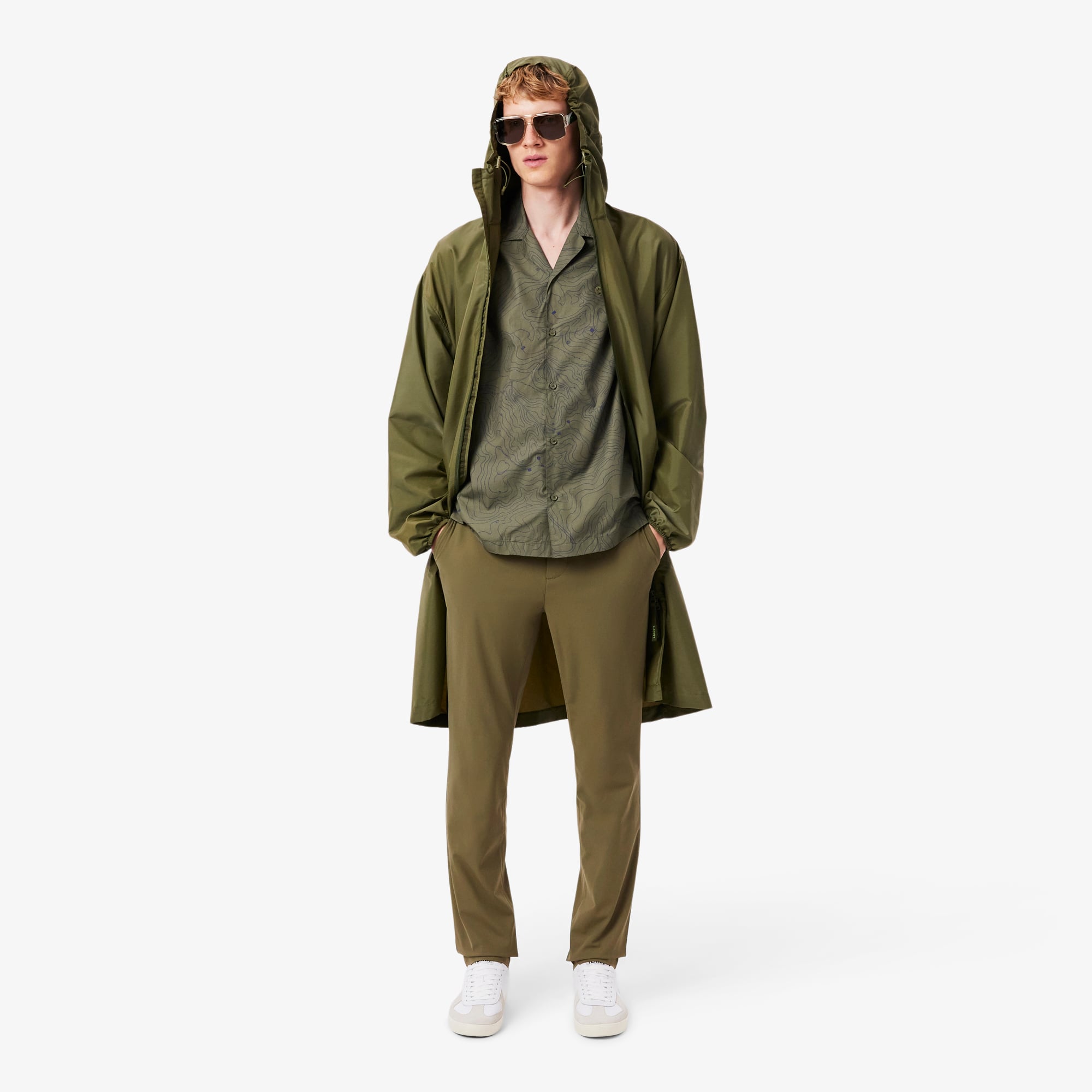 Quần Chino Lacoste Nam Ôm Dáng Co Giãn Ôm Dáng