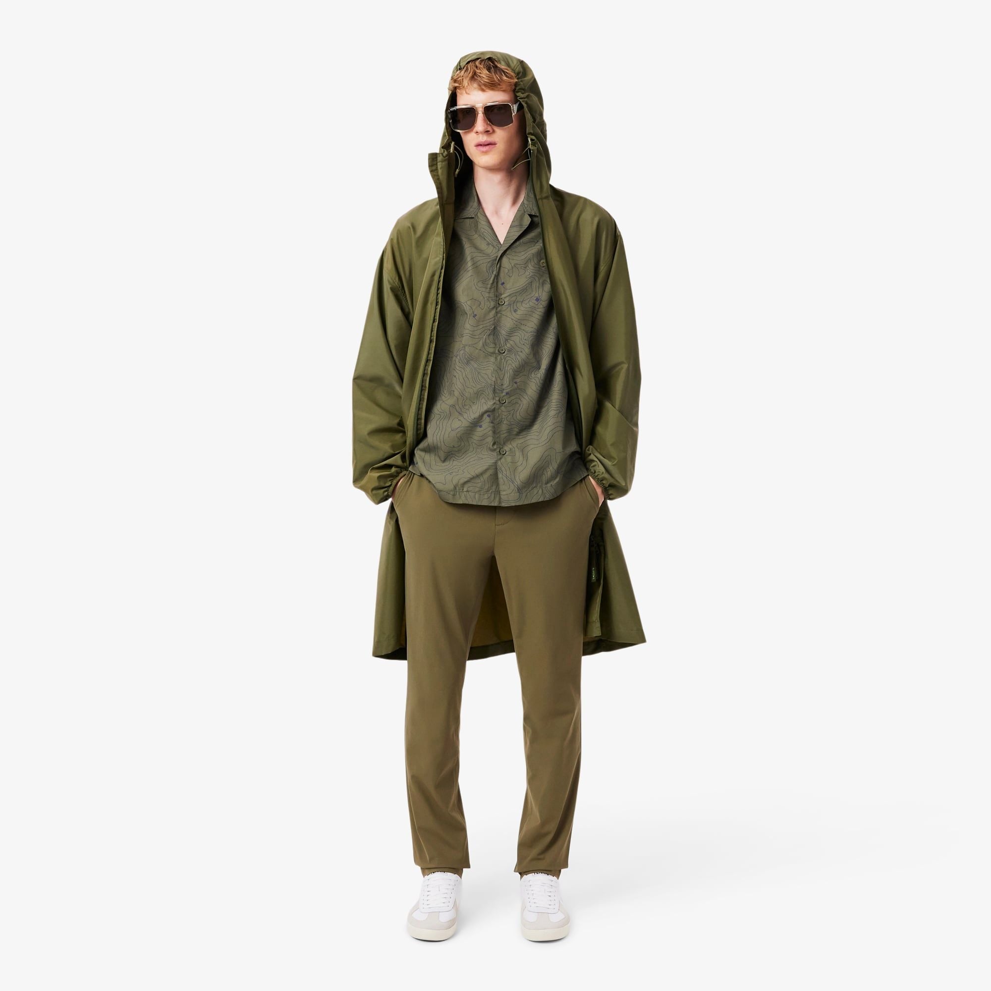 Quần Chino Lacoste Nam Ôm Dáng Co Giãn Ôm Dáng