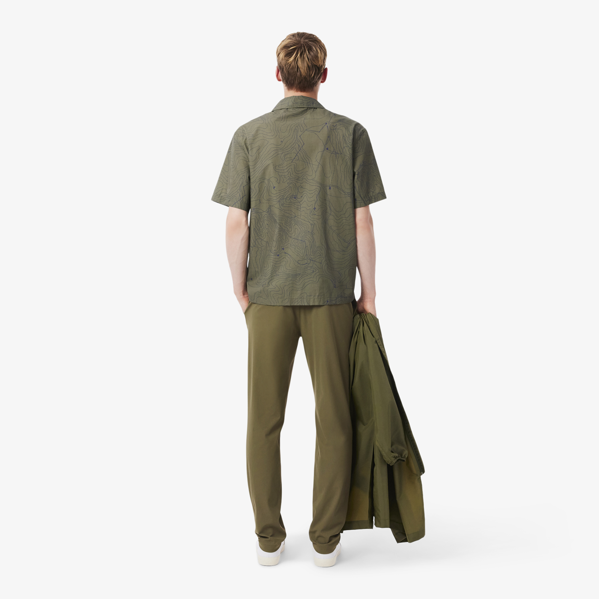 Quần Chino Lacoste Nam Ôm Dáng Co Giãn Ôm Dáng