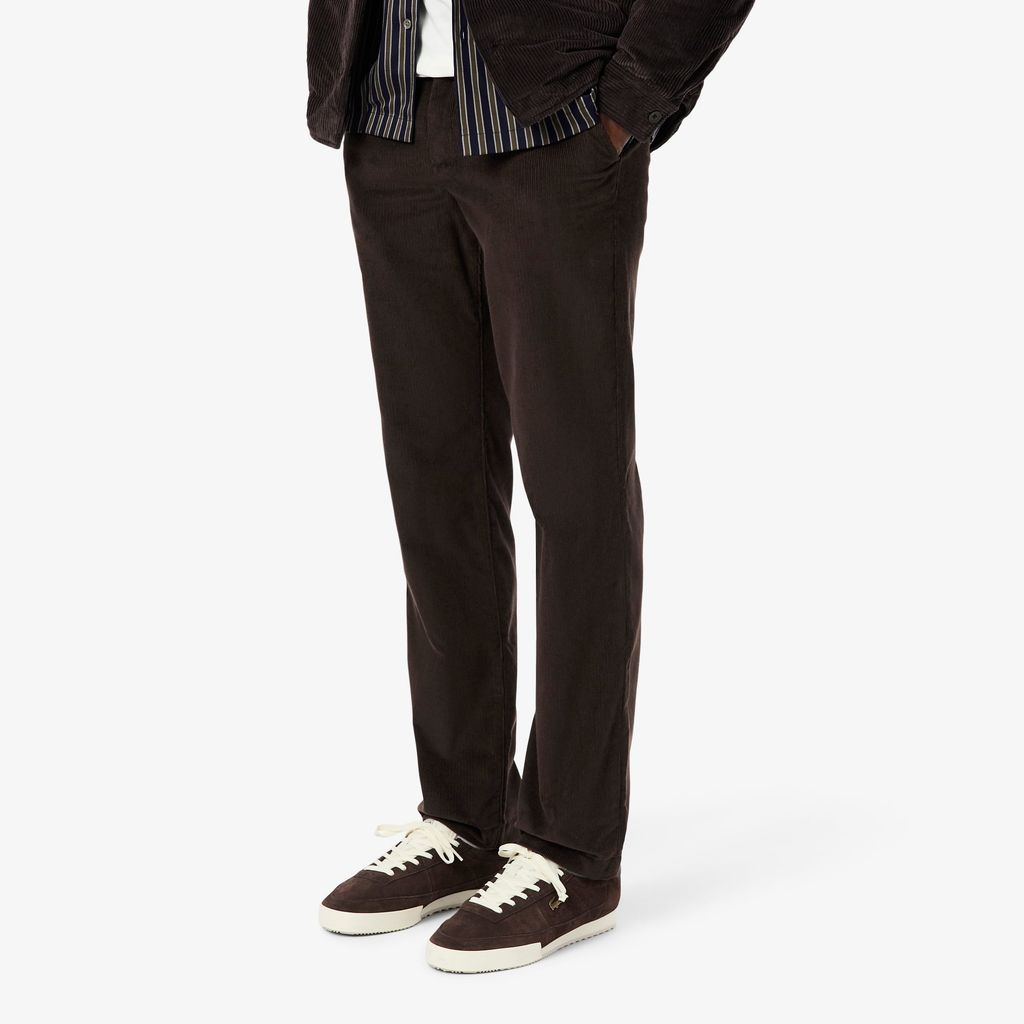 Quần Chino Lacoste Nam Ống Suông Chất Liệu Nhung Kẻ