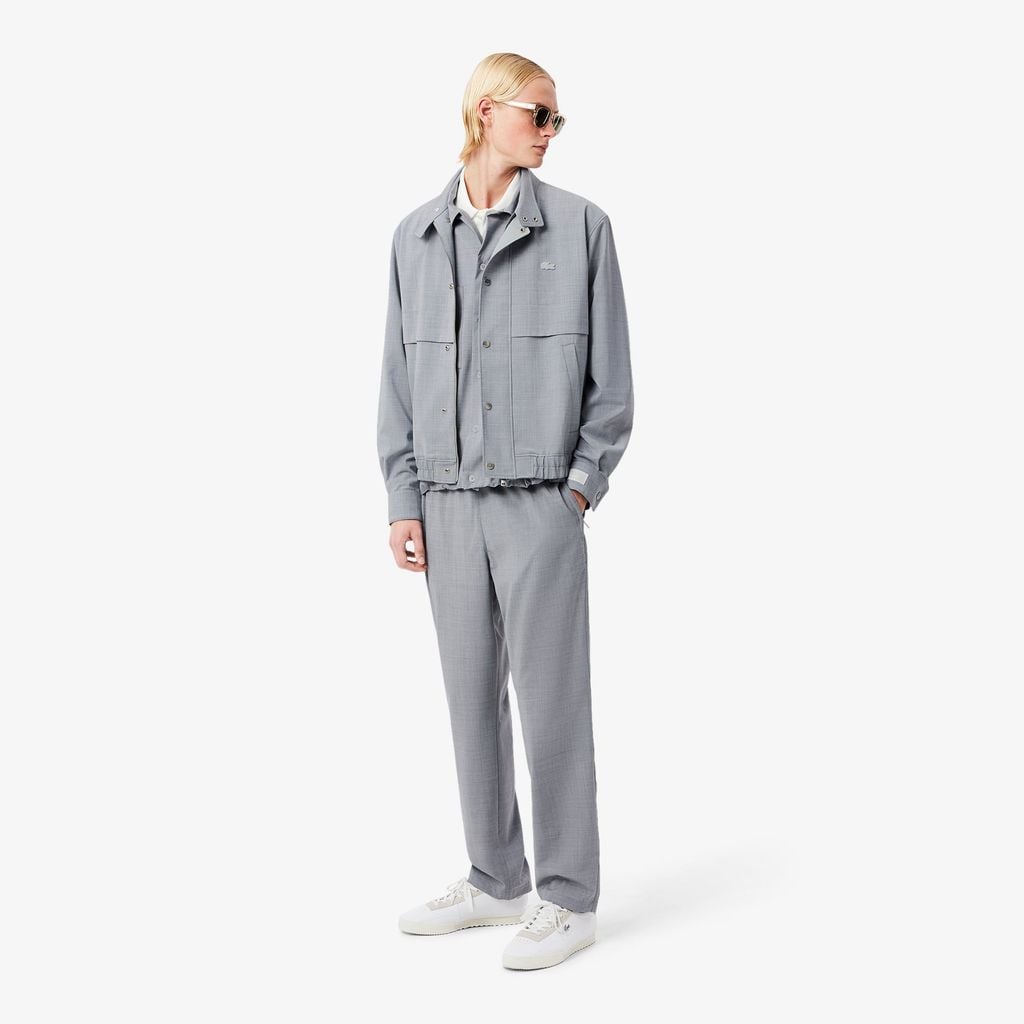 Quần Chino Dài Lacoste Nam Ống Suông Chất Liệu Len Flannel