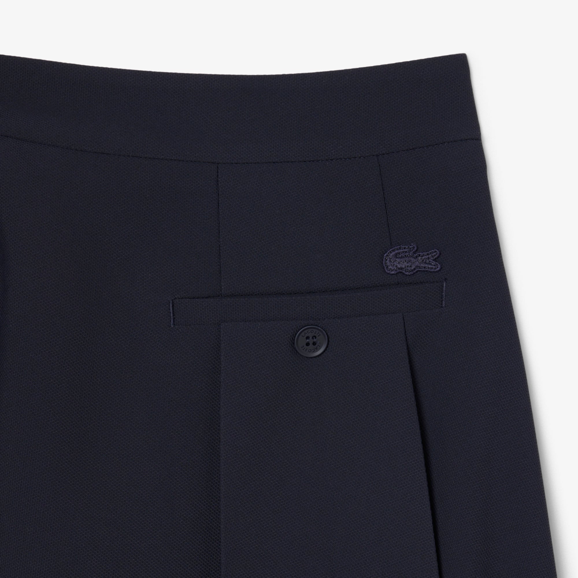 Váy Ngắn Lacoste Nữ Dáng Chữ A Xếp Ly Mềm Mại