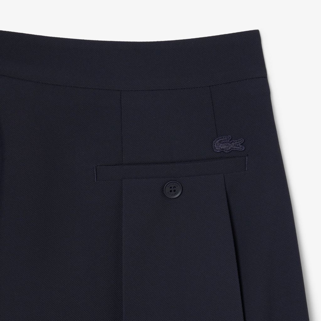 Váy Ngắn Lacoste Nữ Dáng Chữ A Xếp Ly Mềm Mại
