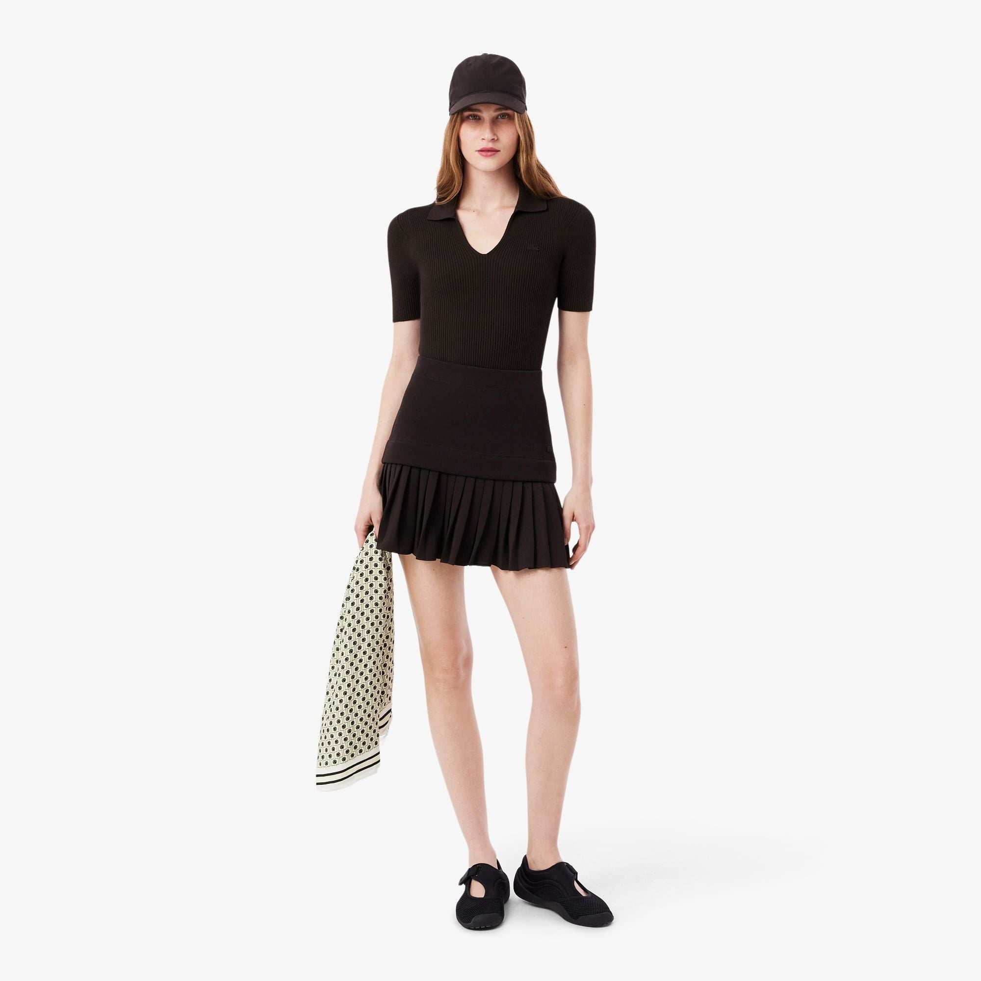 Váy Lacoste Nữ Chất Liệu Cotton Xếp Ly