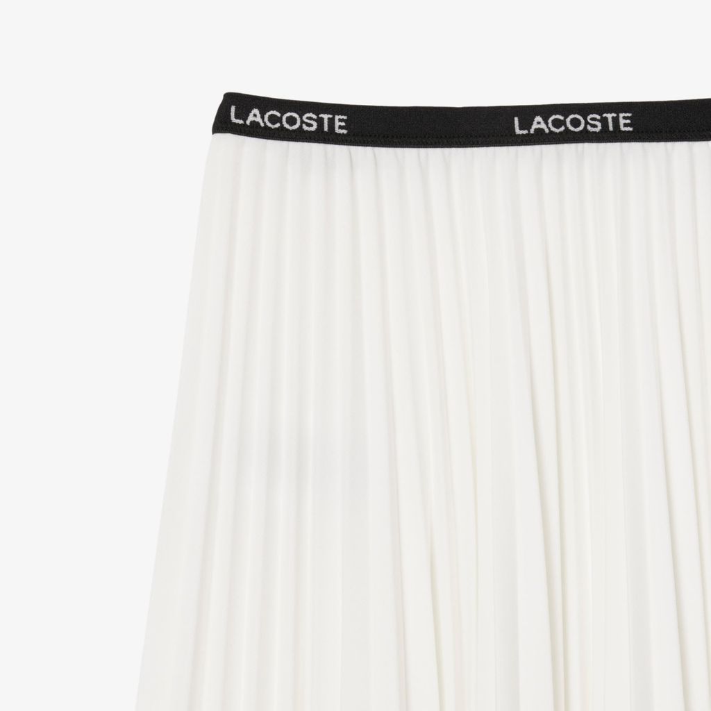 Váy Dài Xếp Ly Lacoste Nữ Co Giãn Ở Eo
