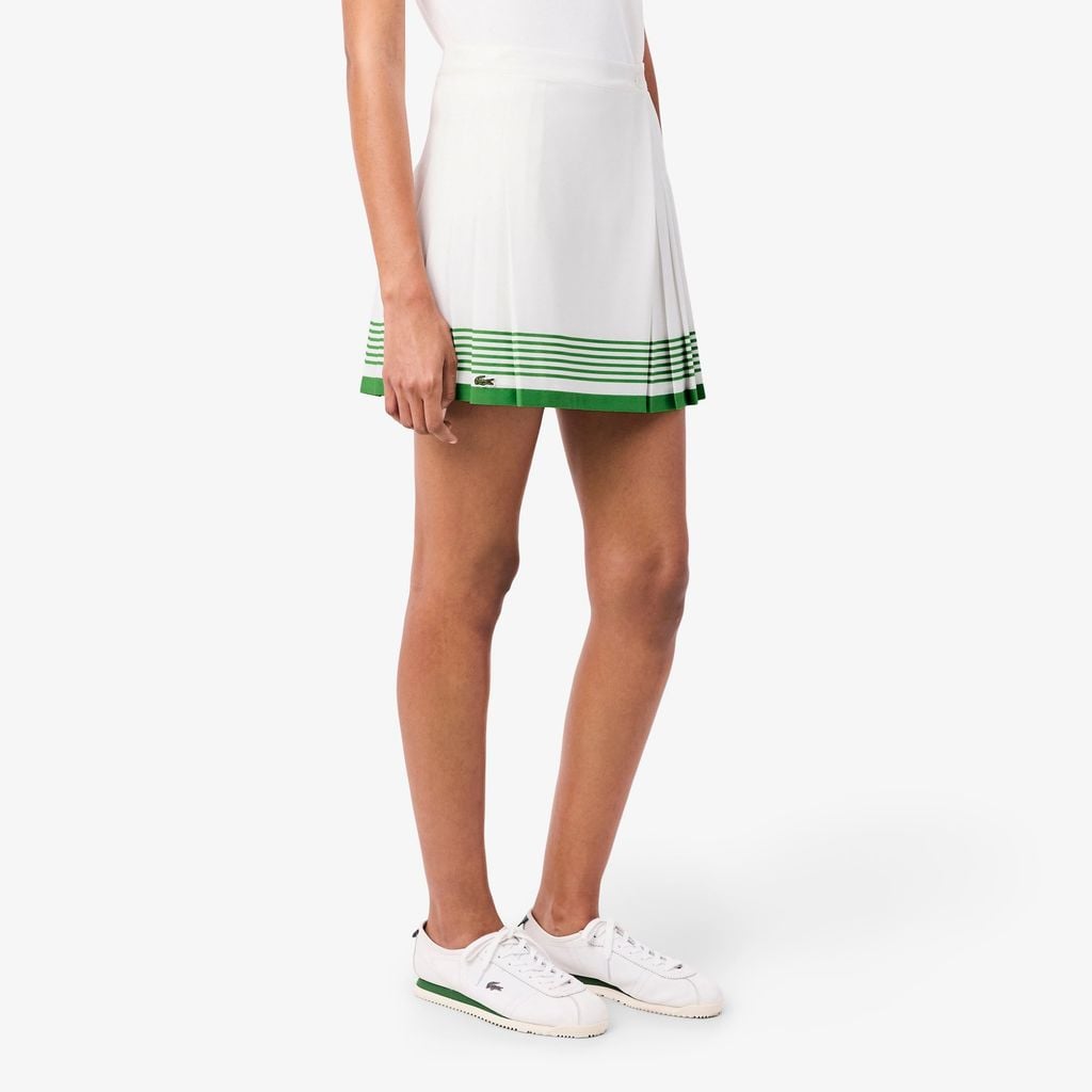 Váy Lacoste Nữ Chất Liệu Crepe Mềm Mại Xếp Ly