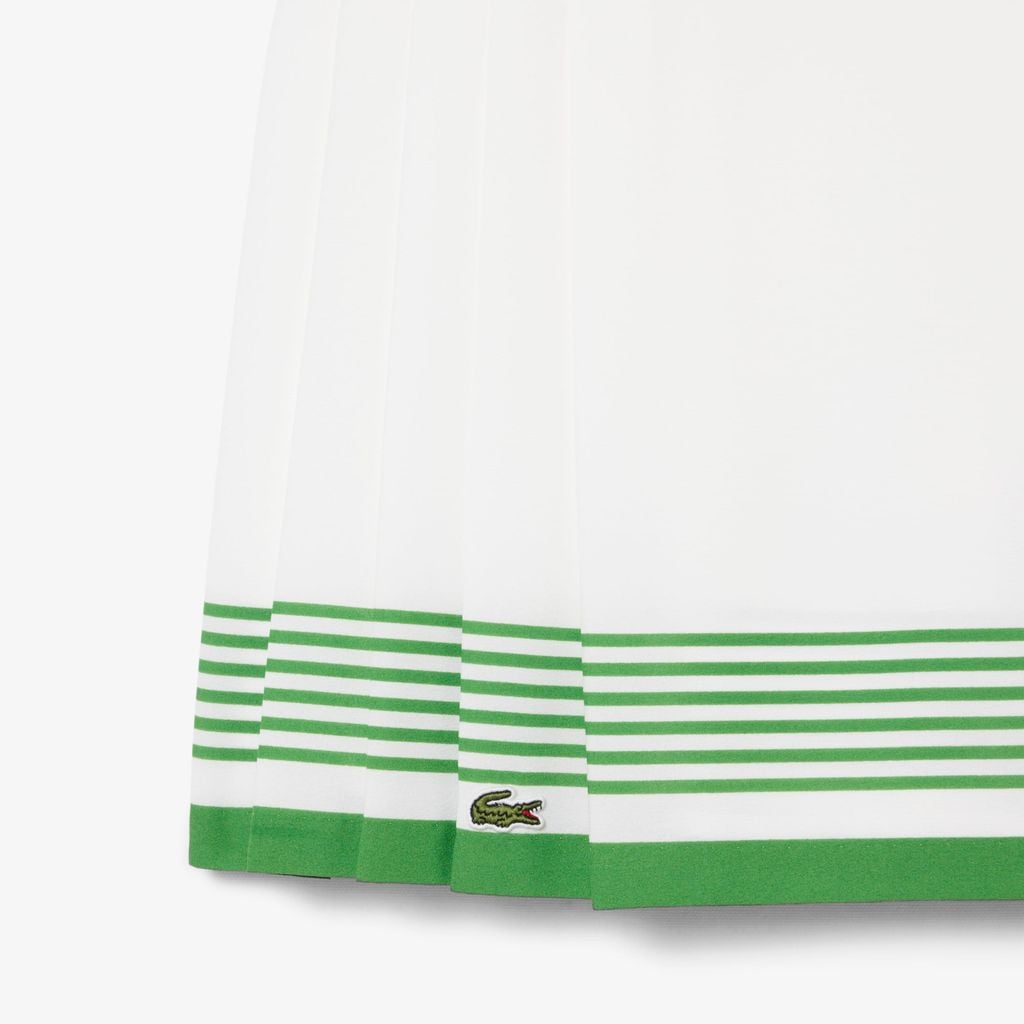 Váy Lacoste Nữ Chất Liệu Crepe Mềm Mại Xếp Ly
