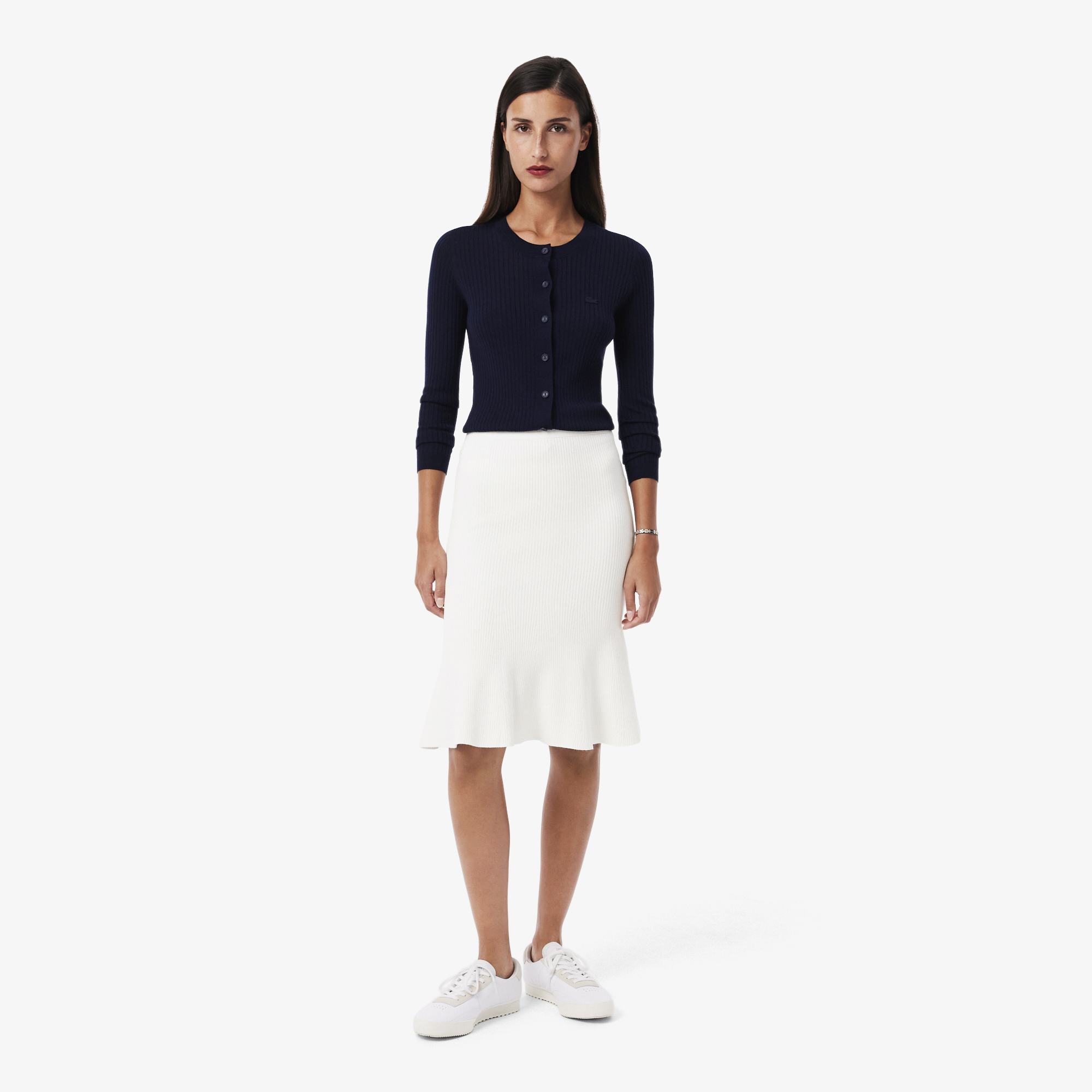 Váy Midi Lacoste Nữ Xẻ Tà 3D