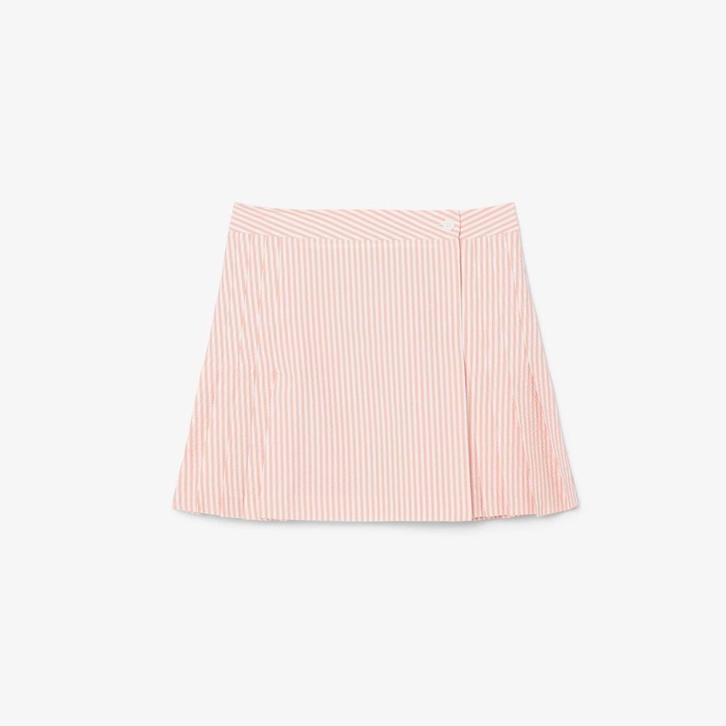 Váy Ngắn Lacoste Nữ Dáng Chữ A Chất Liệu Seersucker