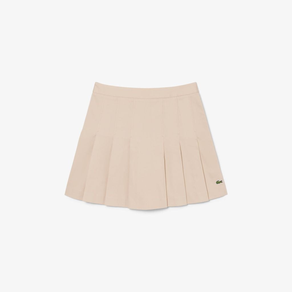 Váy Xếp Ly Ngắn Lacoste Nữ Chất Liệu Cotton Co Giãn
