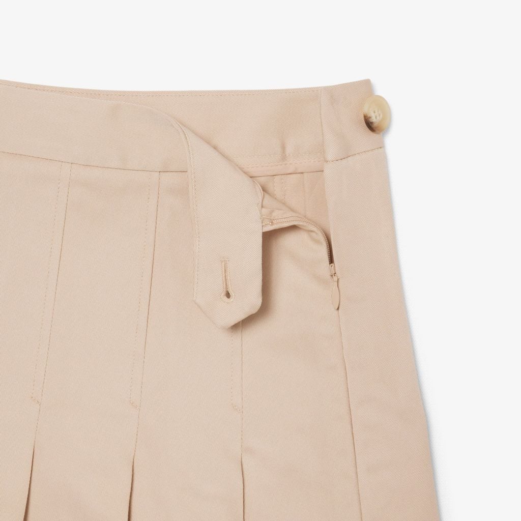 Váy Xếp Ly Ngắn Lacoste Nữ Chất Liệu Cotton Co Giãn
