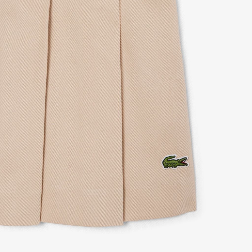 Váy Xếp Ly Ngắn Lacoste Nữ Chất Liệu Cotton Co Giãn