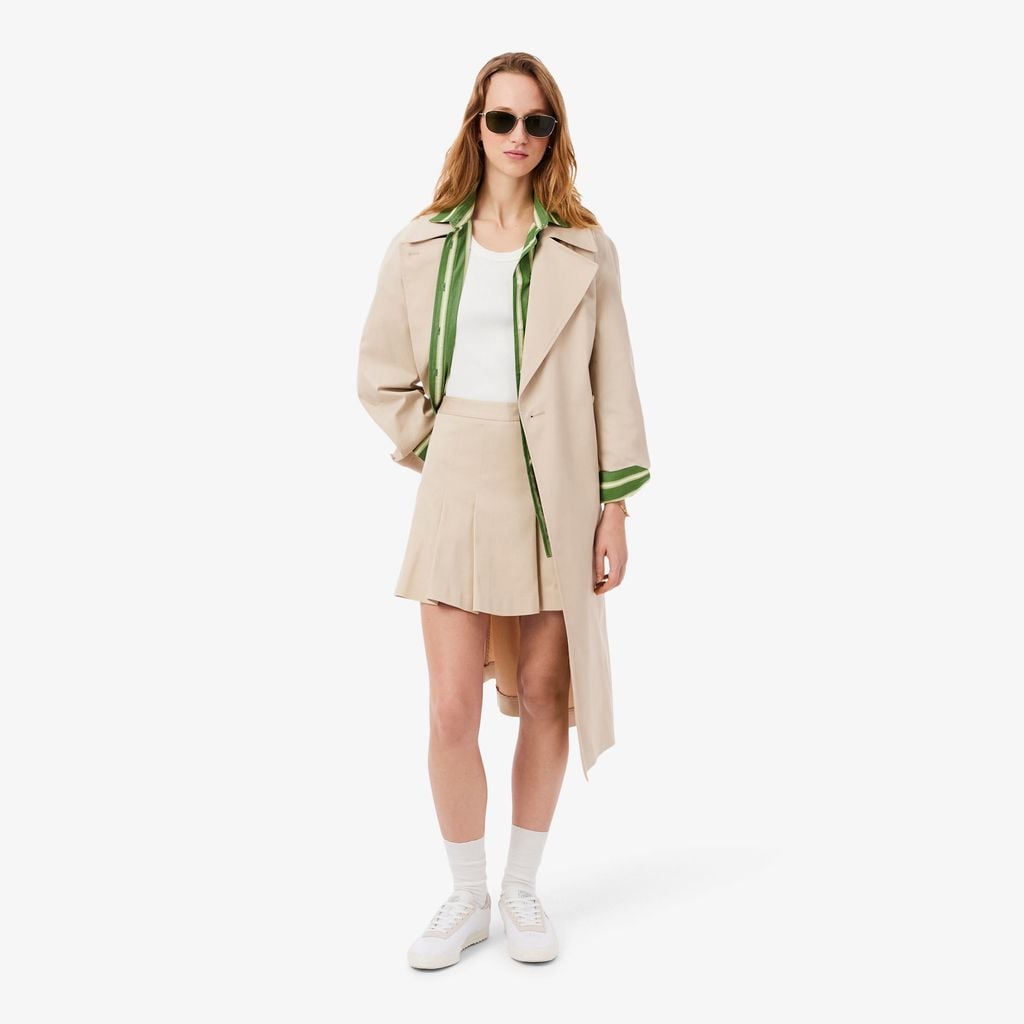 Váy Xếp Ly Ngắn Lacoste Nữ Chất Liệu Cotton Co Giãn