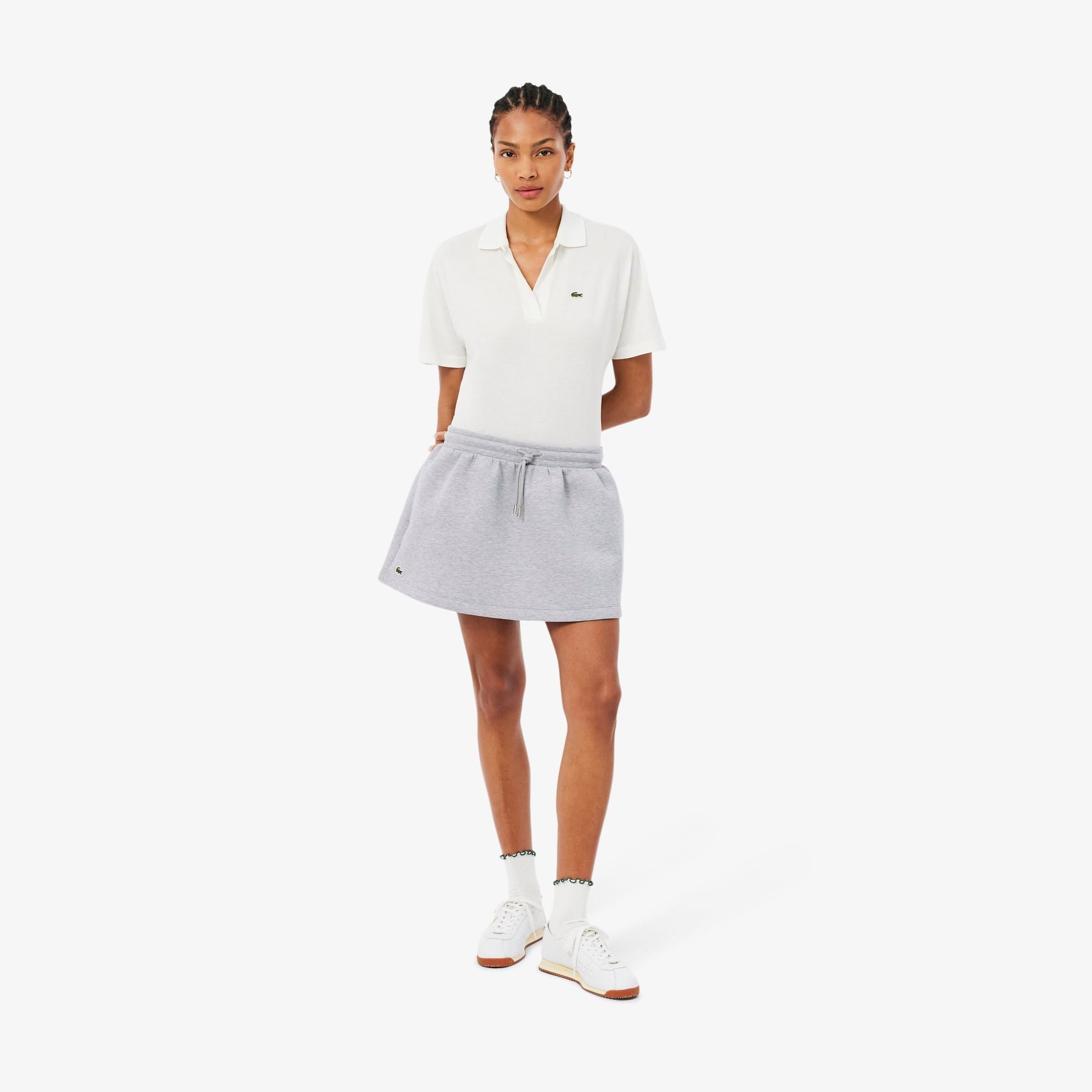 Váy Lacoste Nữ Chất Liệu Thun Dệt Kim