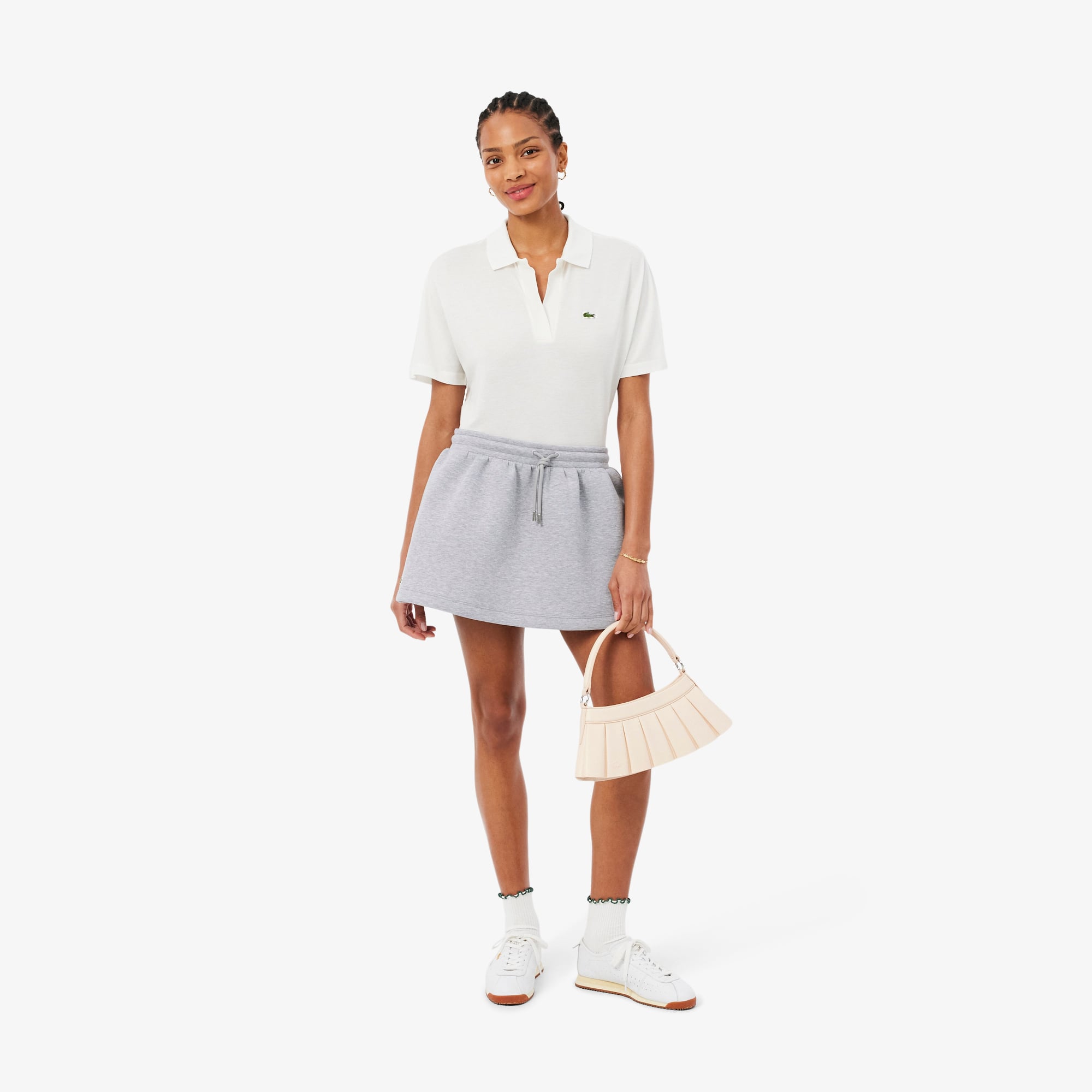 Váy Lacoste Nữ Chất Liệu Thun Dệt Kim