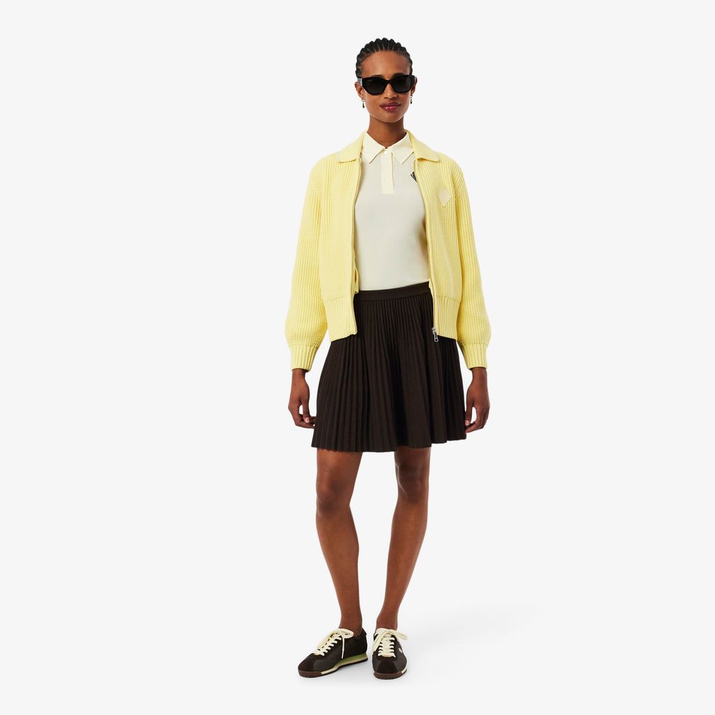 Váy Ngắn Lacoste Nữ Dáng Chữ A Có Lưới Xếp Ly
