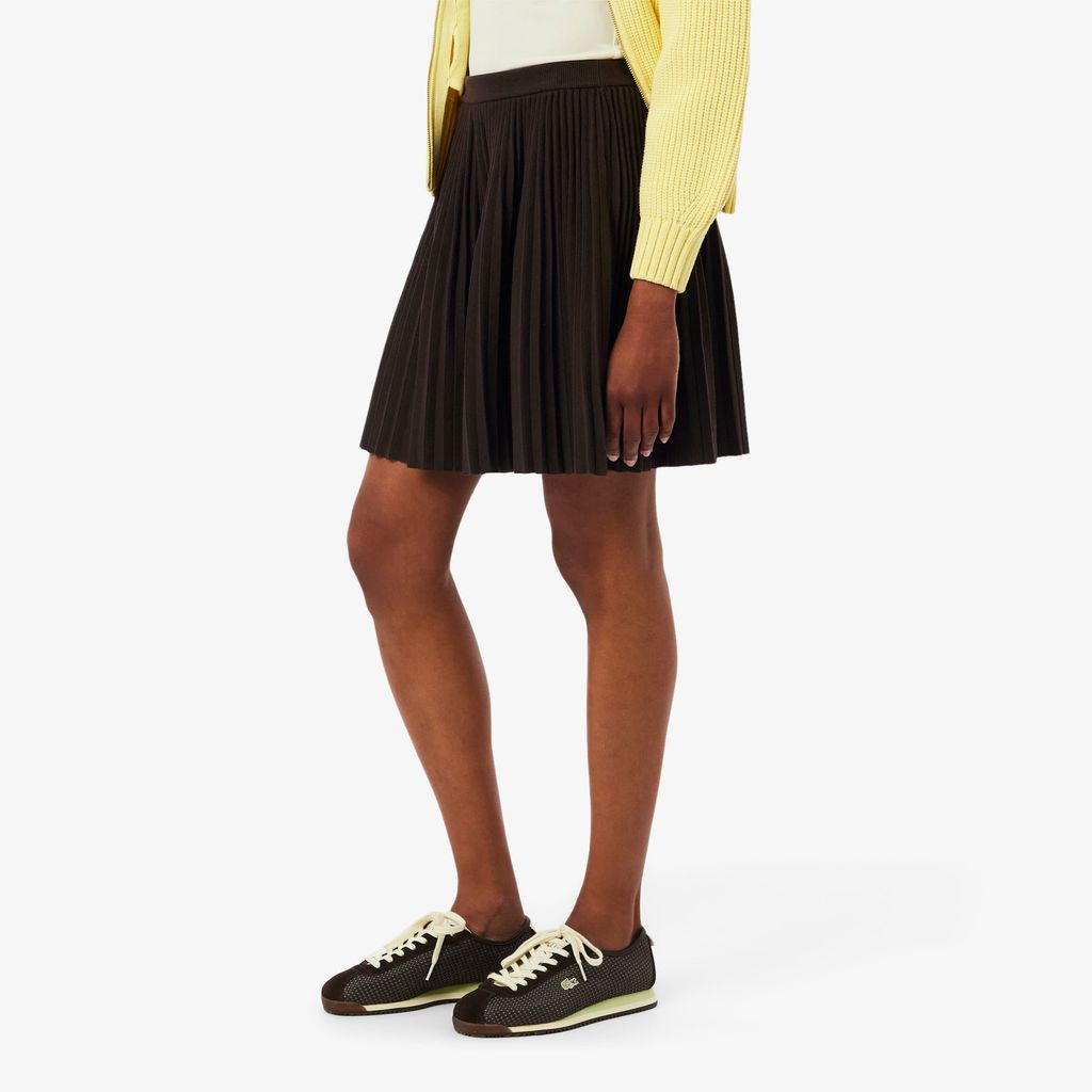 Váy Ngắn Lacoste Nữ Dáng Chữ A Có Lưới Xếp Ly