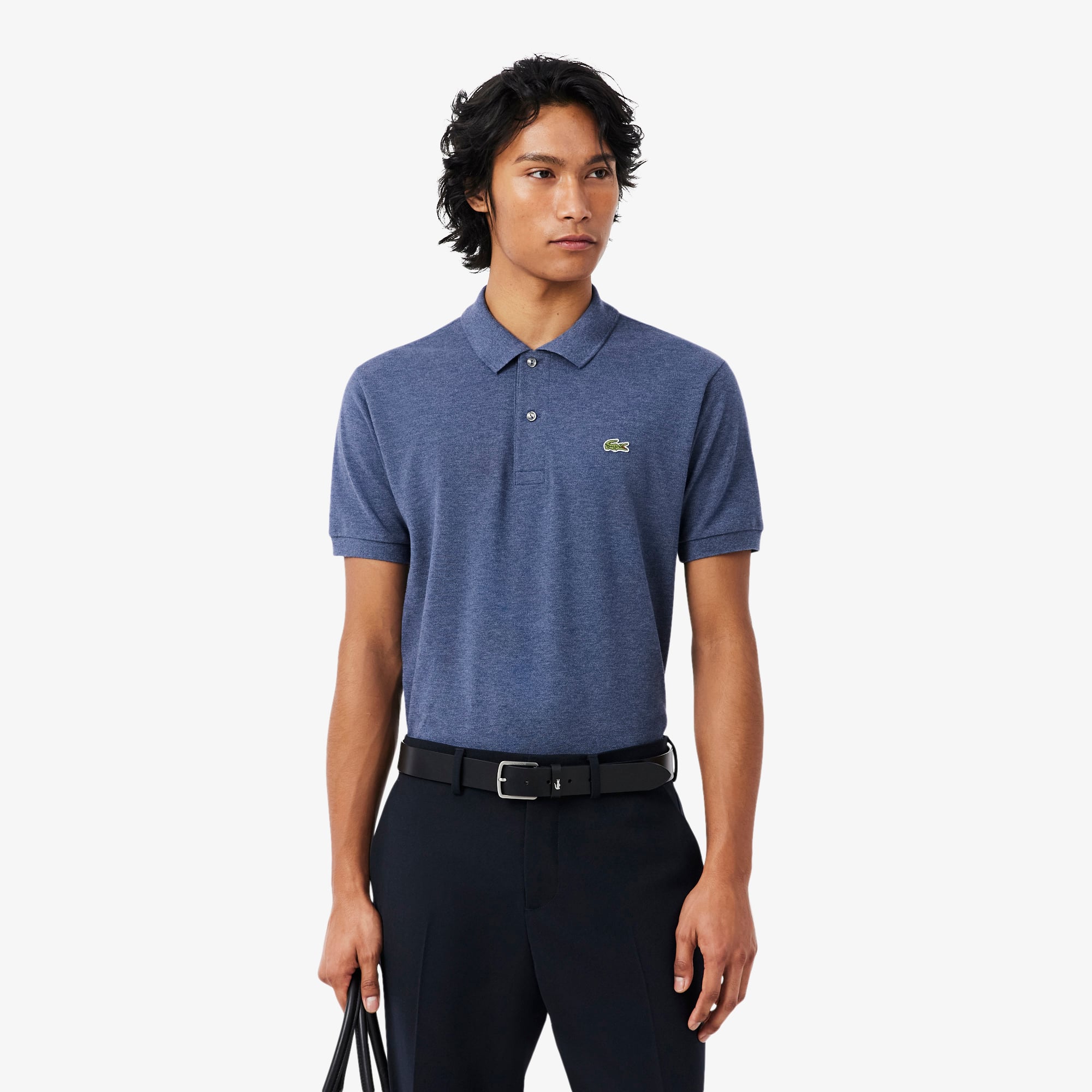 Áo Polo Lacoste Nam L.12.12 Marl Dáng Cổ Điển