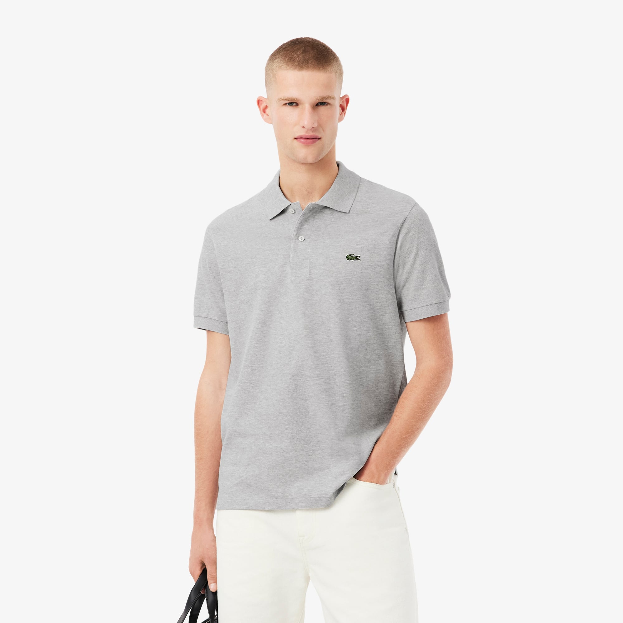 Áo Polo Lacoste Nam L.12.12 Marl Dáng Cổ Điển