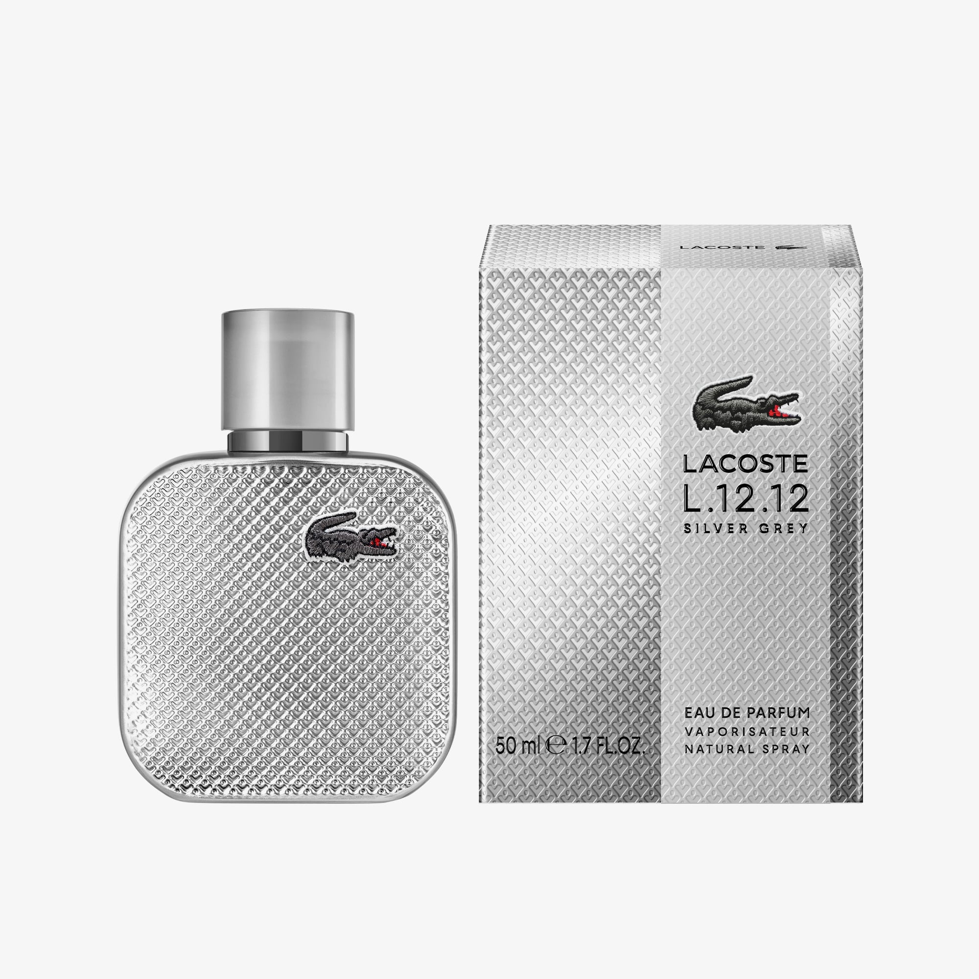 Nước Hoa Lacoste Nam L.12.12 Silver Grey Eau de Parfum 50ml