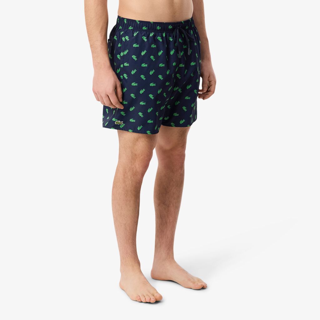 Quần Bơi Trunk Lacoste Nam Độ Dài Trung Bình In Hình Cá Sấu