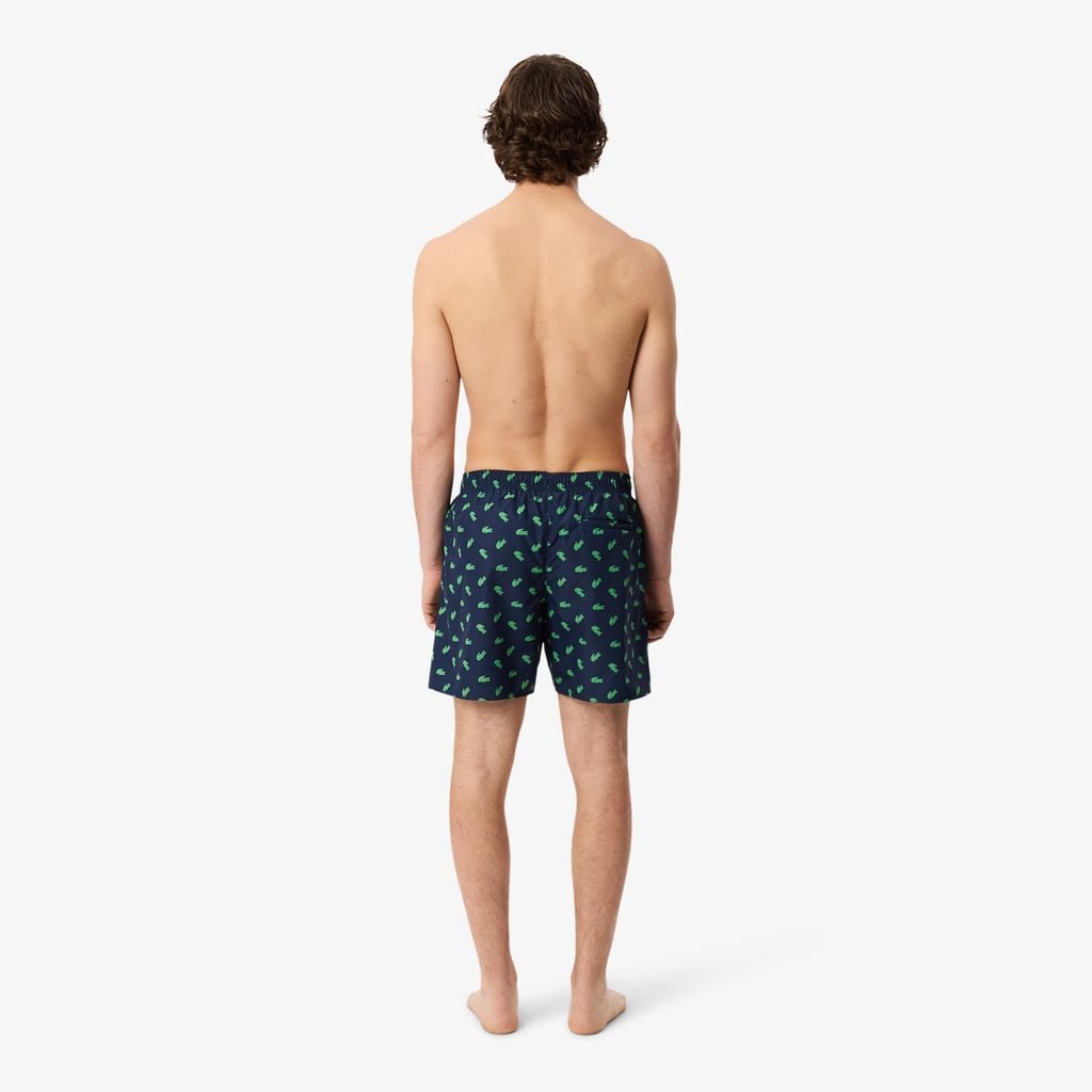 Quần Bơi Trunk Lacoste Nam Độ Dài Trung Bình In Hình Cá Sấu