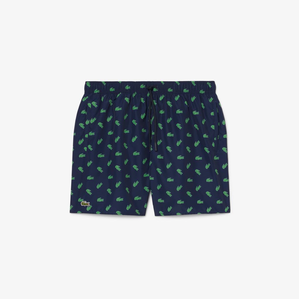 Quần Bơi Trunk Lacoste Nam Độ Dài Trung Bình In Hình Cá Sấu
