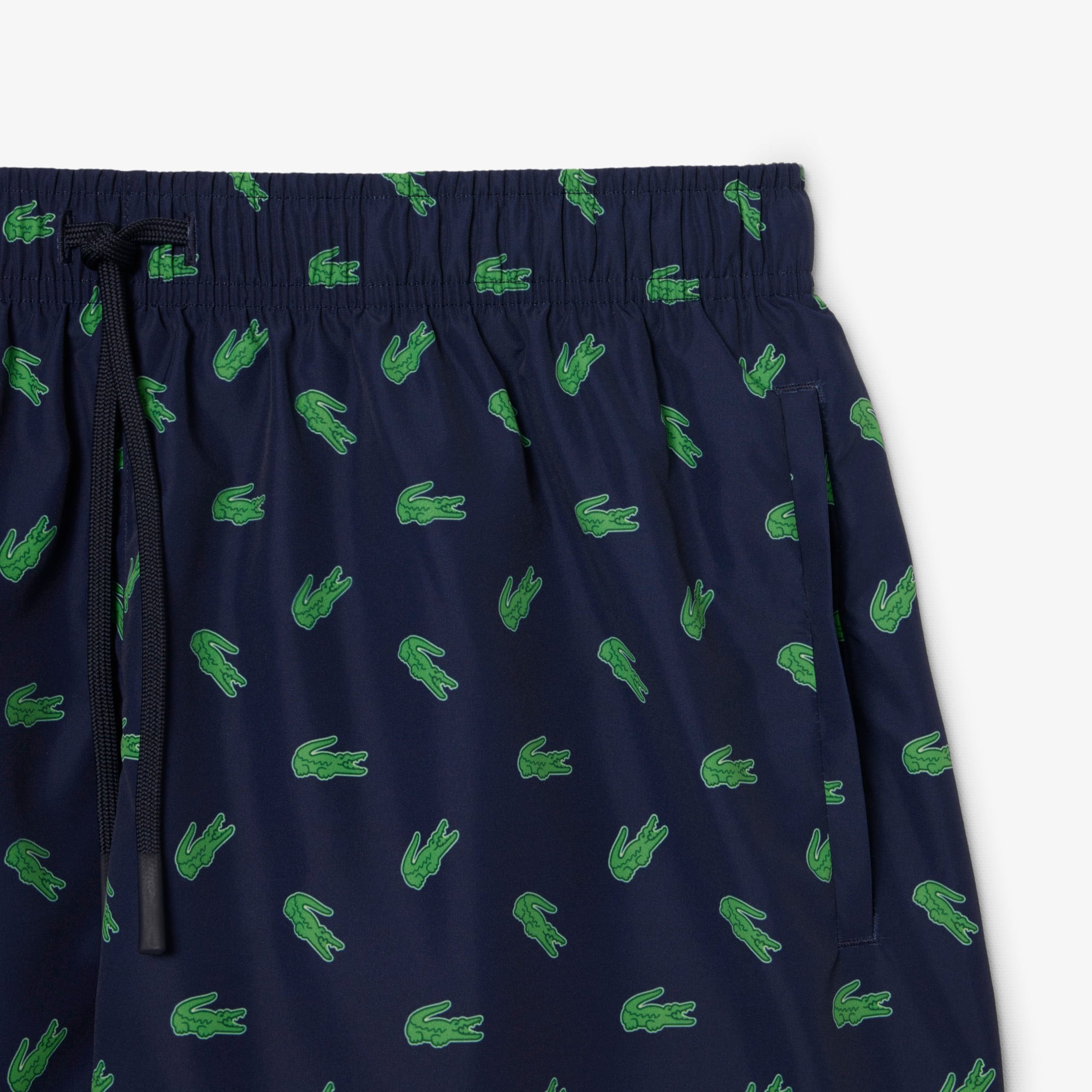 Quần Bơi Trunk Lacoste Nam Độ Dài Trung Bình In Hình Cá Sấu