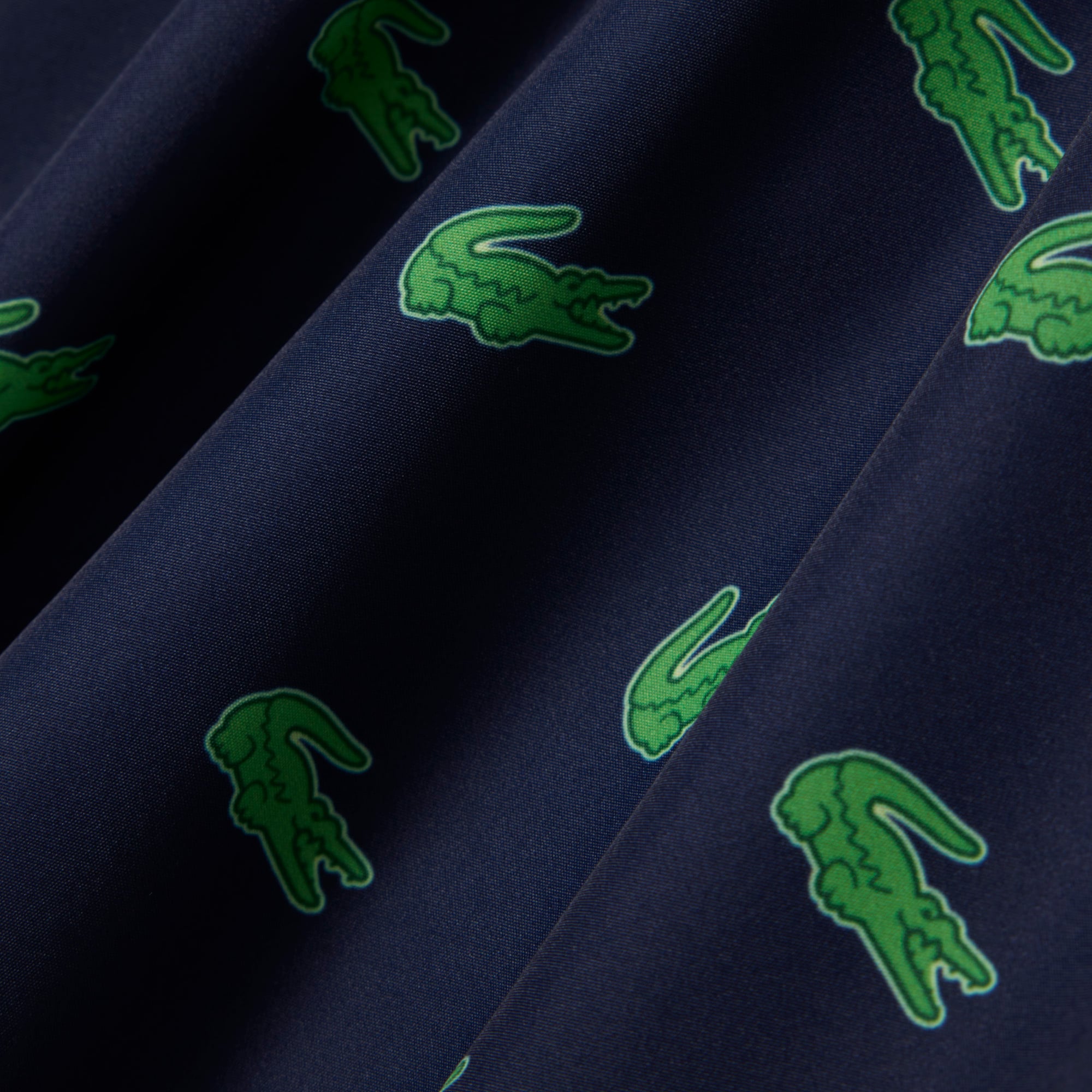 Quần Bơi Trunk Lacoste Nam Độ Dài Trung Bình In Hình Cá Sấu