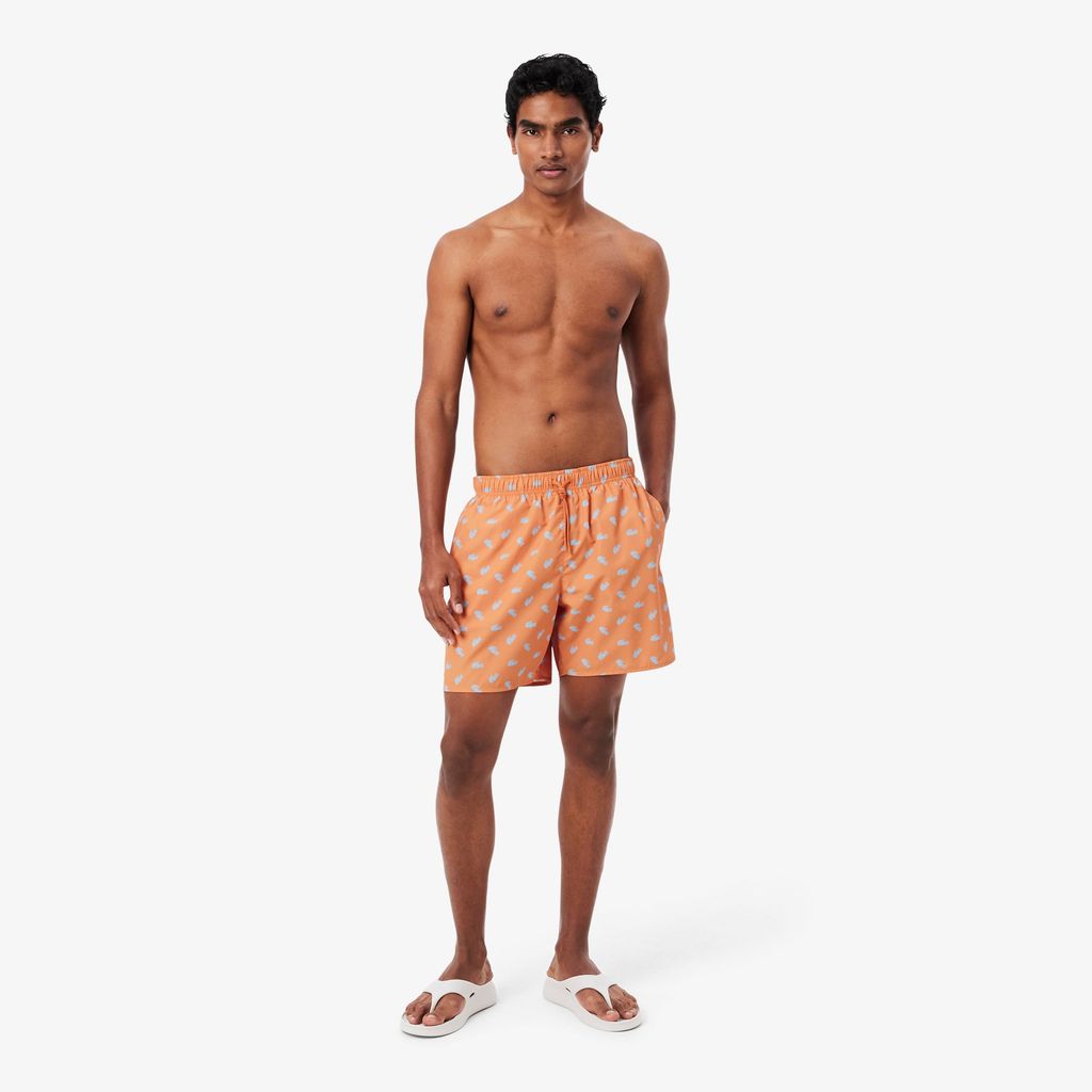 Quần Bơi Trunk Lacoste Nam Độ Dài Trung Bình In Hình Cá Sấu
