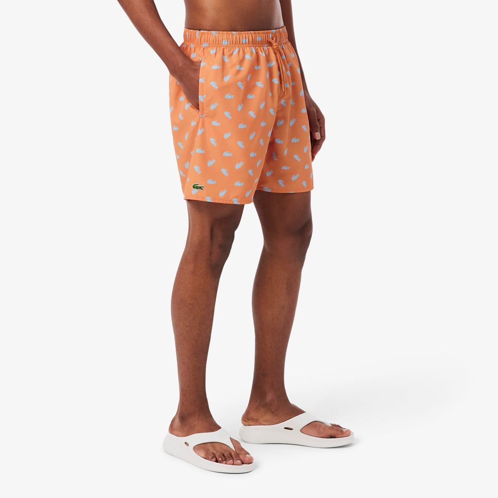 Quần Bơi Trunk Lacoste Nam Độ Dài Trung Bình In Hình Cá Sấu