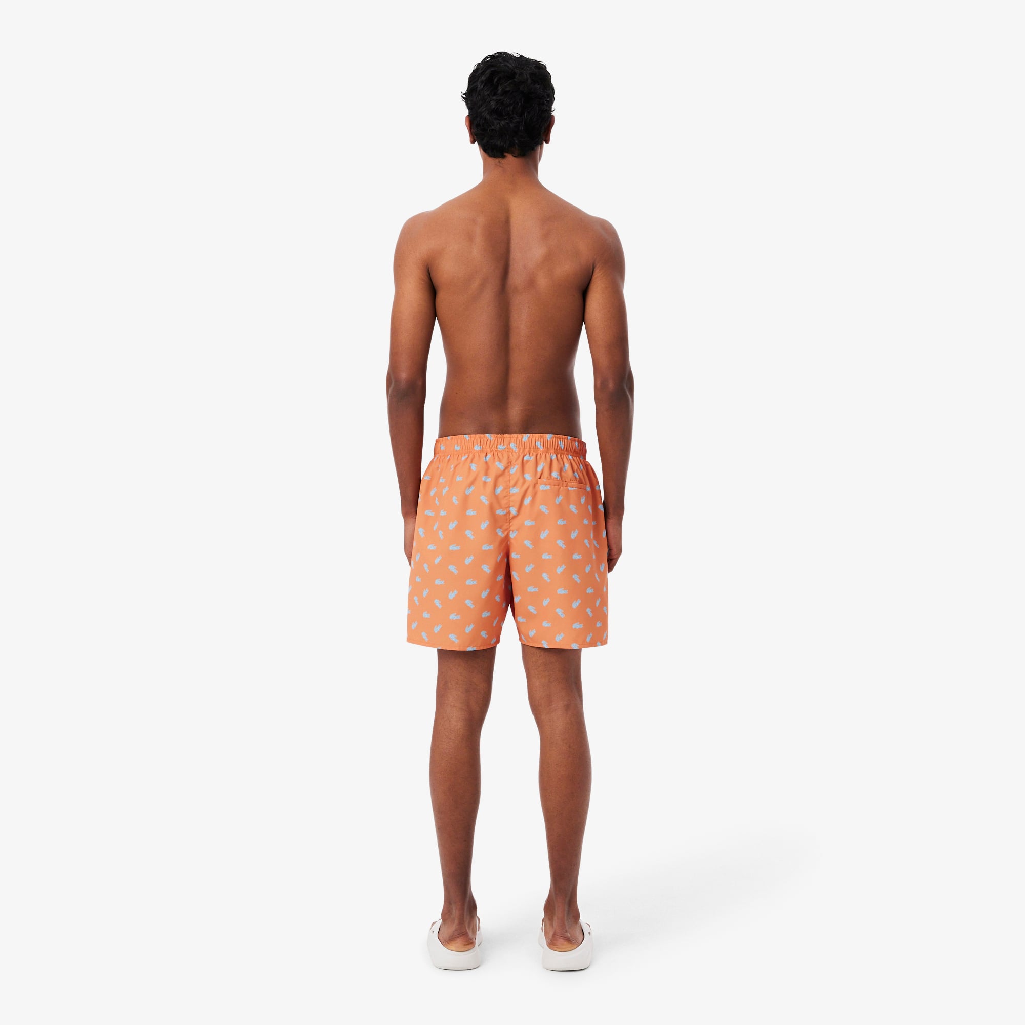 Quần Bơi Trunk Lacoste Nam Độ Dài Trung Bình In Hình Cá Sấu