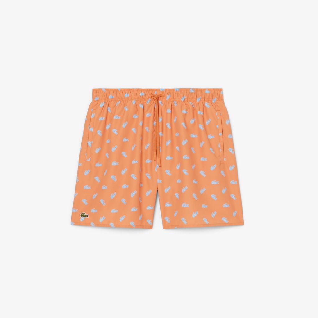 Quần Bơi Trunk Lacoste Nam Độ Dài Trung Bình In Hình Cá Sấu