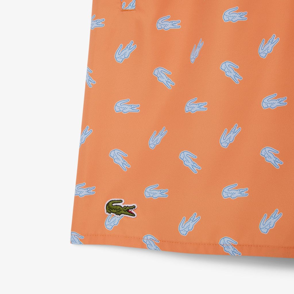 Quần Bơi Trunk Lacoste Nam Độ Dài Trung Bình In Hình Cá Sấu