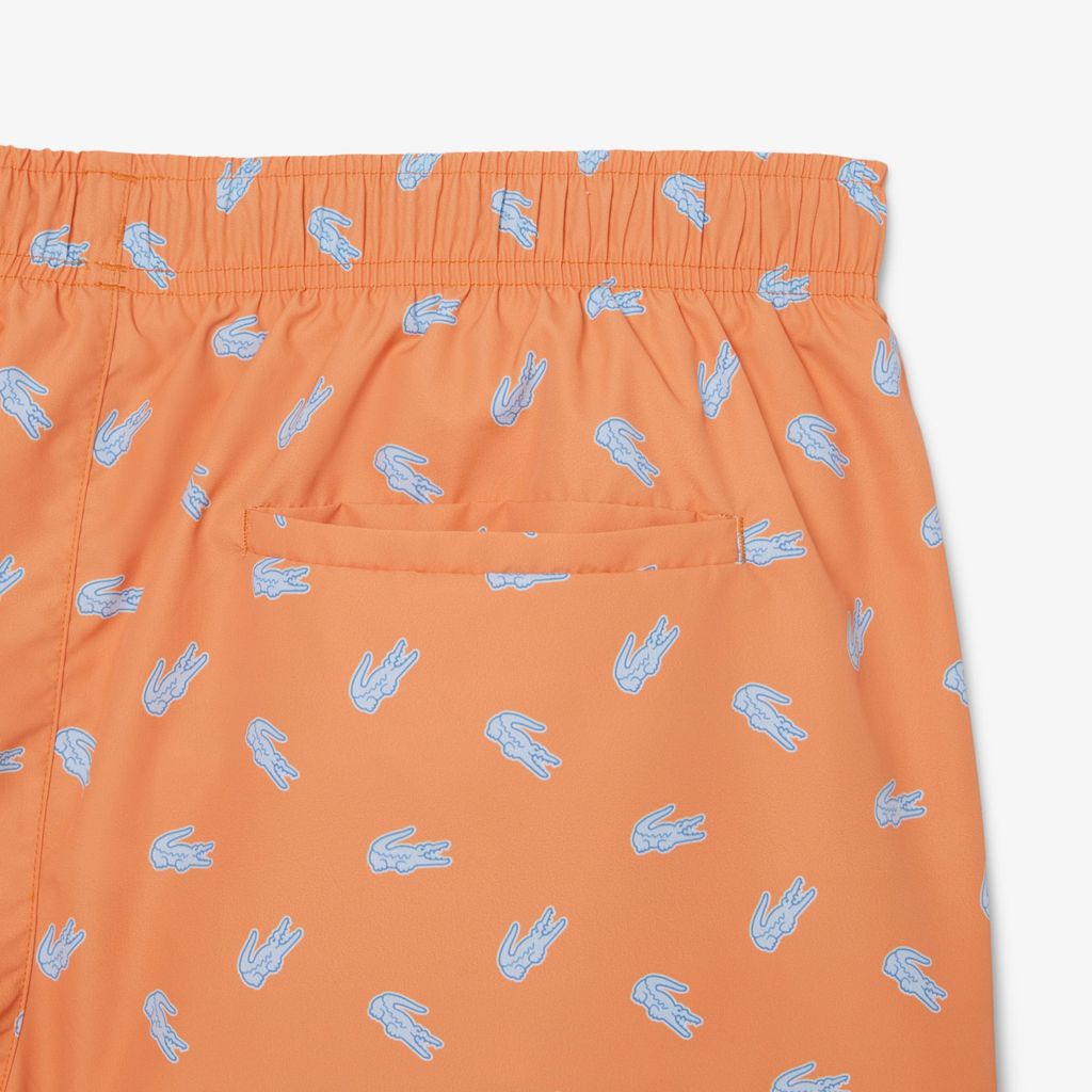 Quần Bơi Trunk Lacoste Nam Độ Dài Trung Bình In Hình Cá Sấu