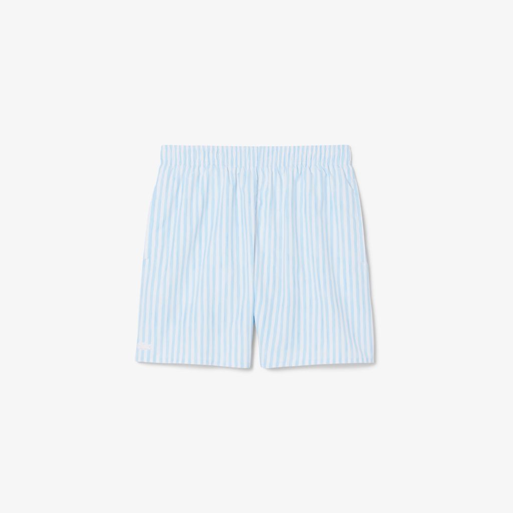 Quần Bơi Trunk Lacoste Nam Kẻ Sọc Độ Dài Trung Bình
