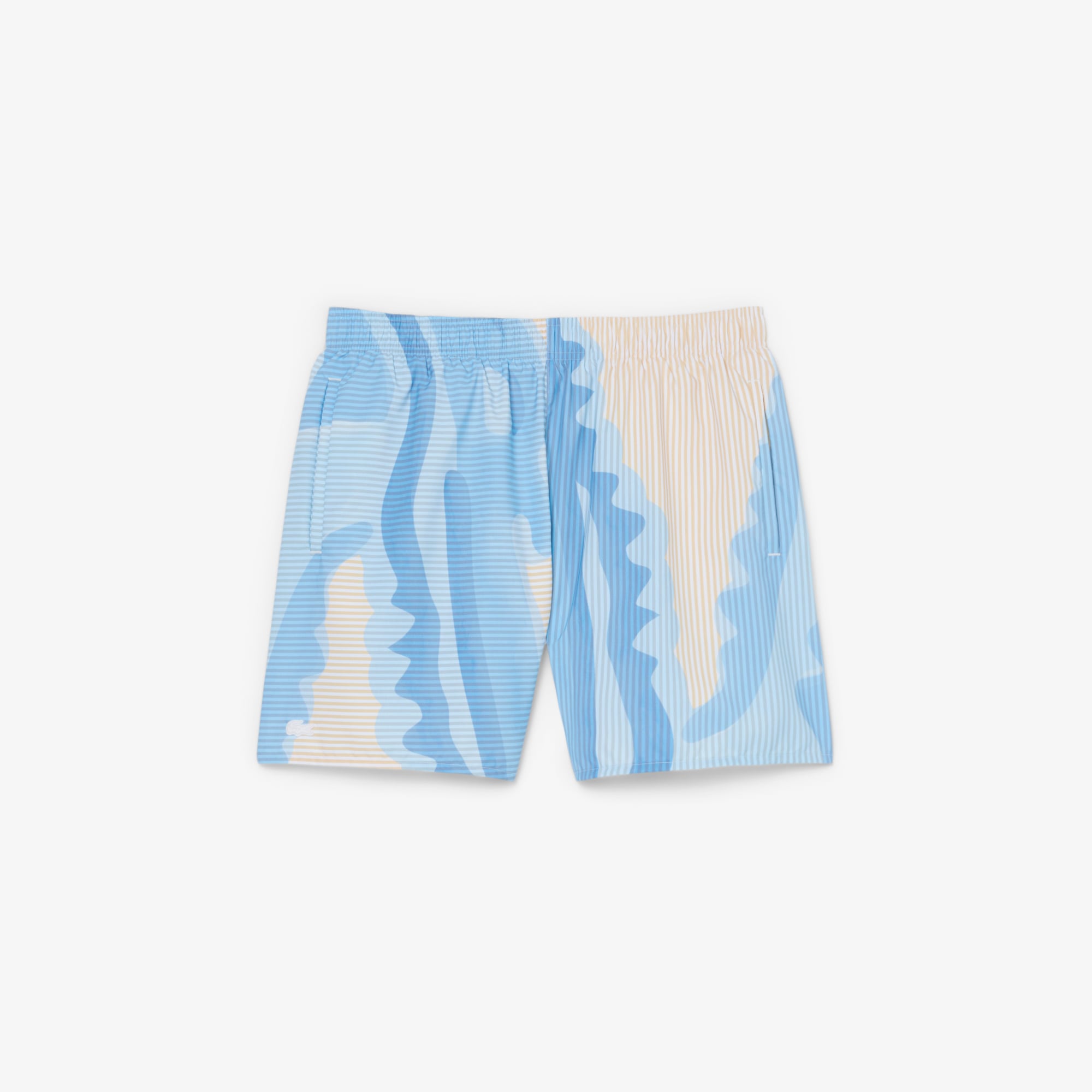 Quần Bơi Trunk Lacoste Nam Kẻ Sọc Độ Dài Trung Bình