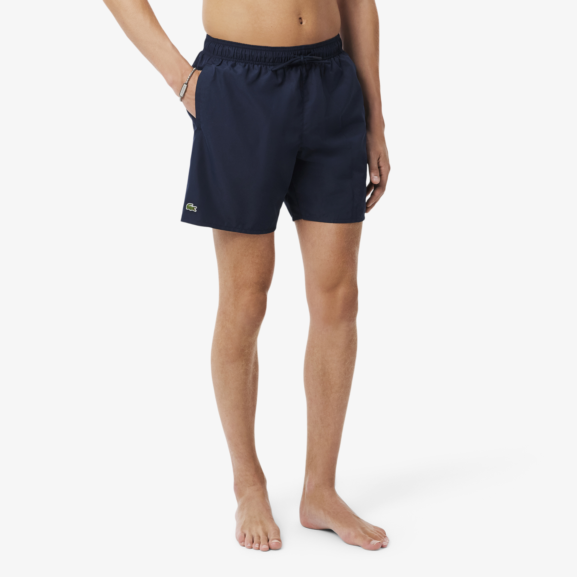 Quần Bơi Lacoste Nam Chiều Dài Trung Bình Màu Đơn Sắc