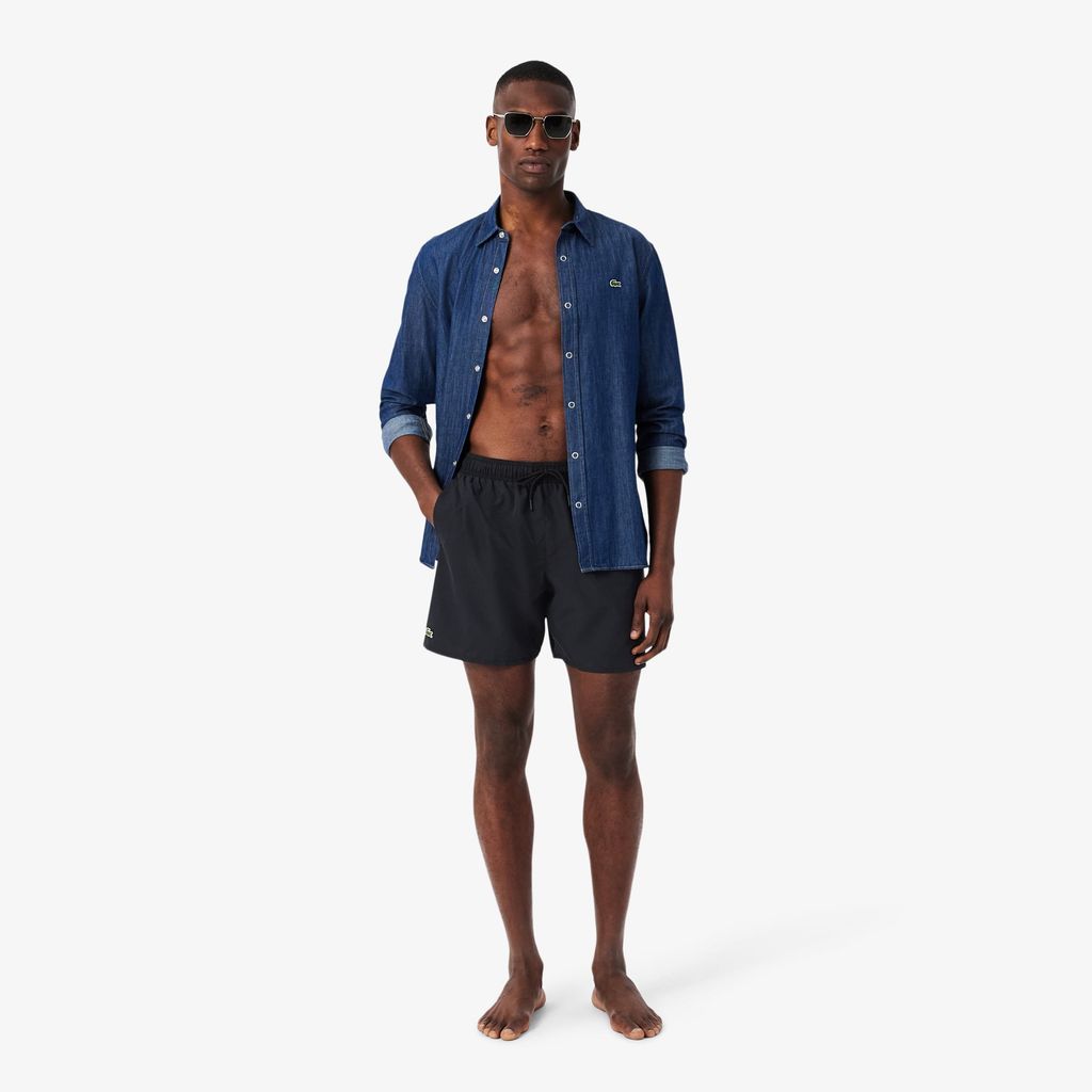 Quần Bơi Lacoste Nam Chiều Dài Trung Bình Màu Đơn Sắc