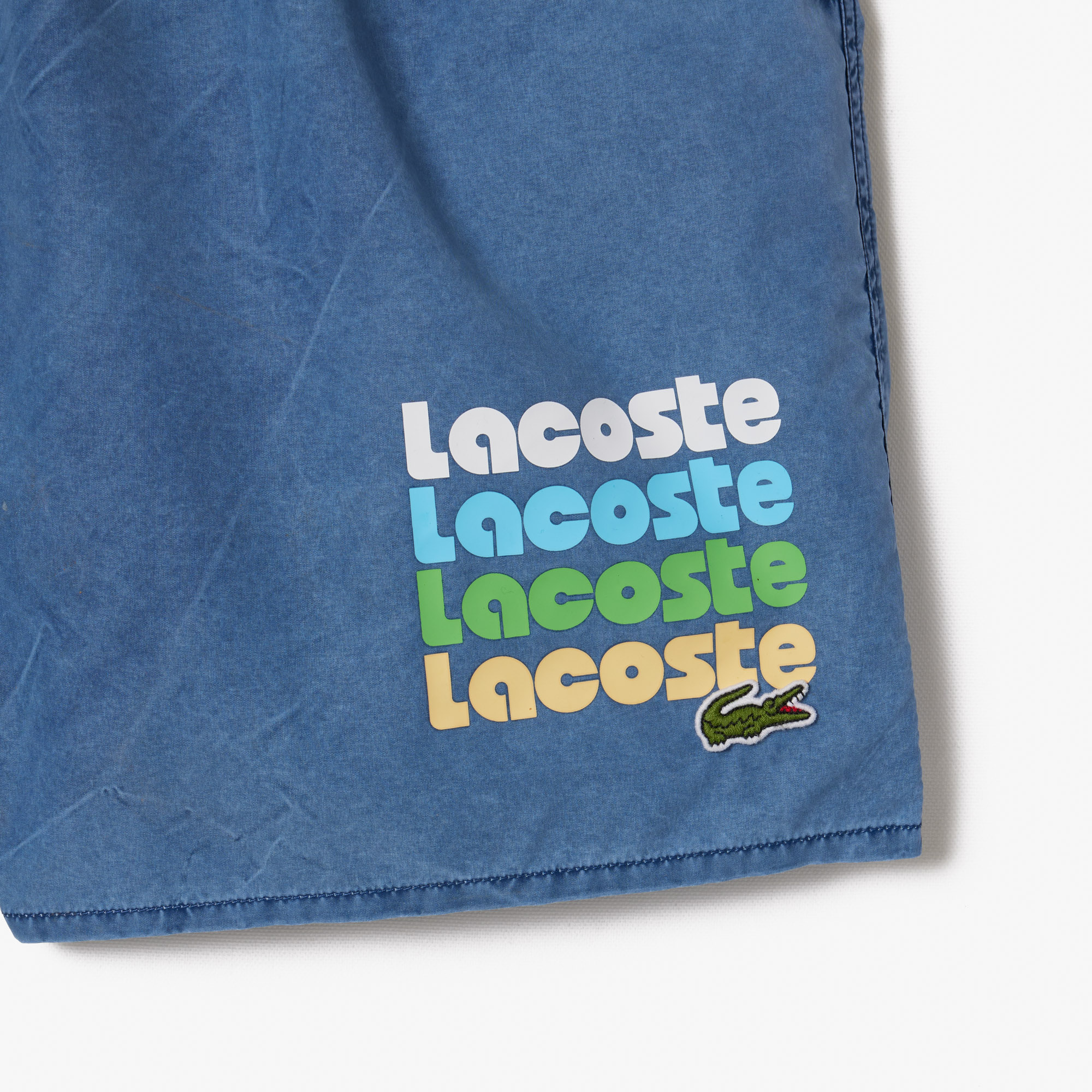 Quần Bơi Lacoste Nam Dài Vừa Phải Hiệu Ứng Wash