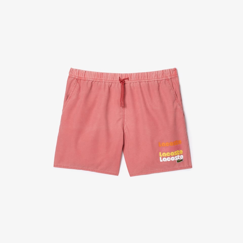 Quần Bơi Lacoste Nam Dài Vừa Phải Hiệu Ứng Wash