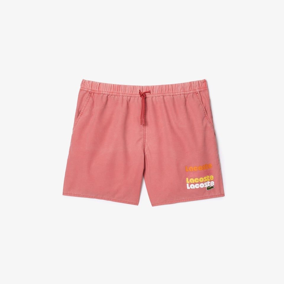 Quần Bơi Lacoste Nam Dài Vừa Phải Hiệu Ứng Wash